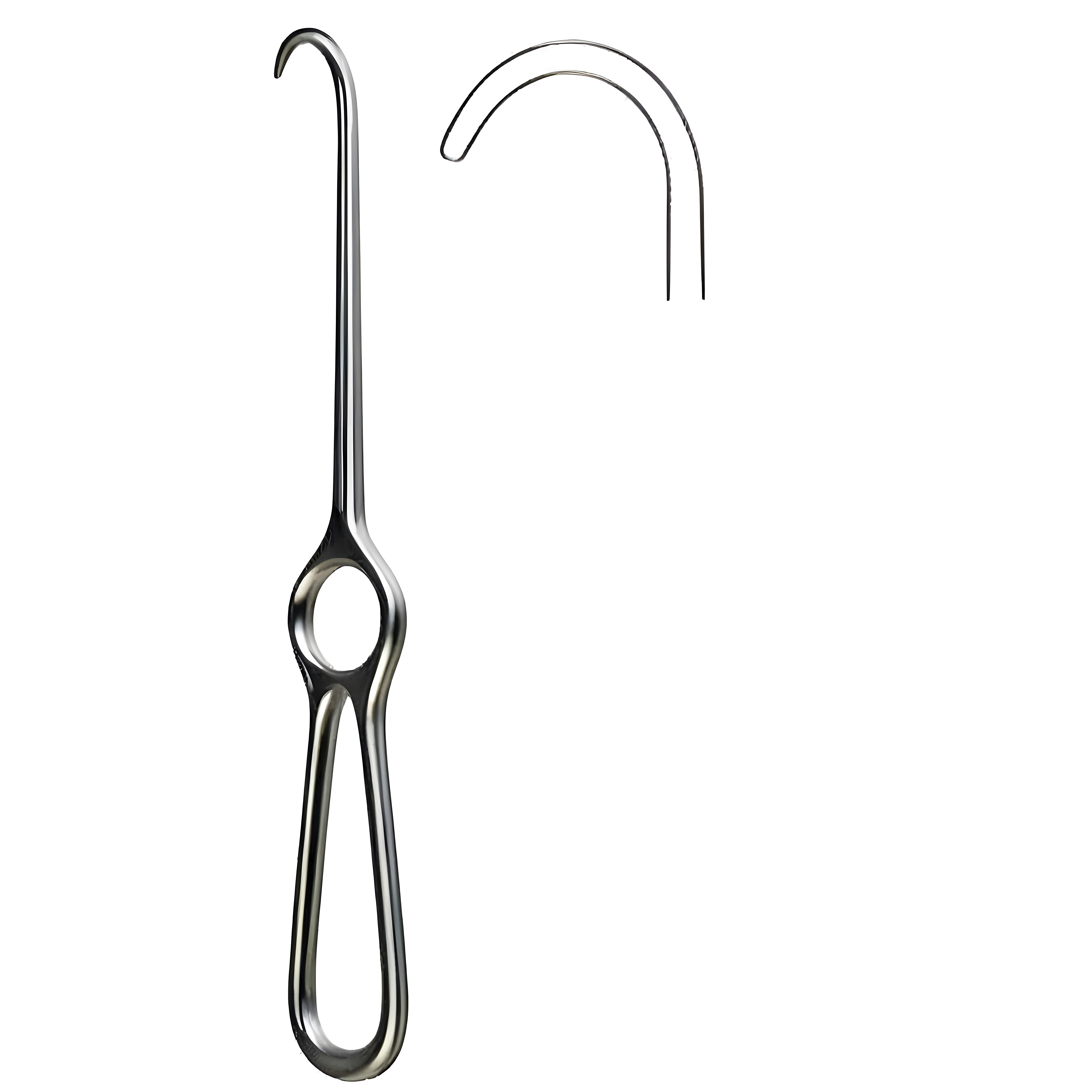 Volkmann Bone Hook Retractor blunt 1.prong 21.5cm