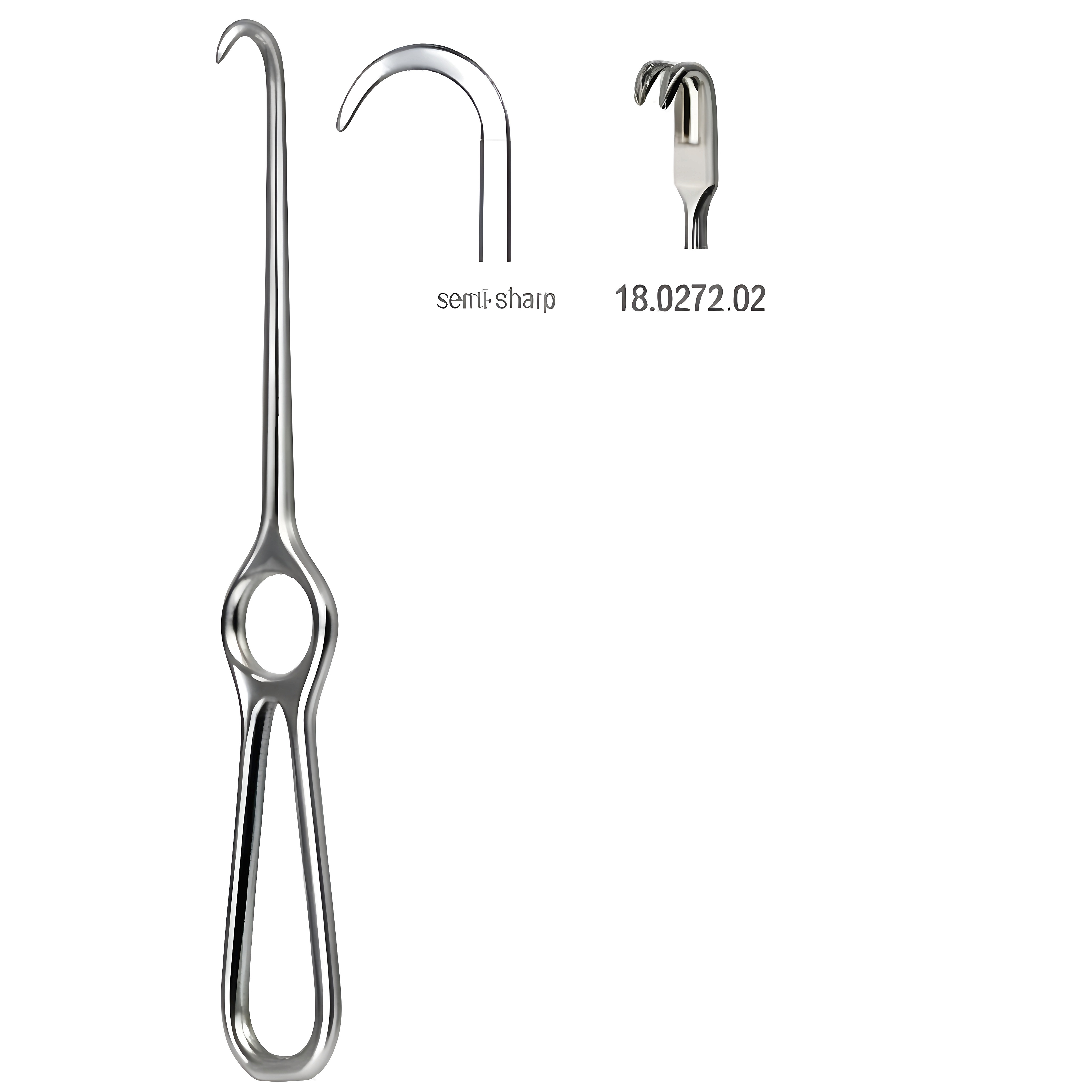 Kocher Retractor 2pr. semi sharp 22cm