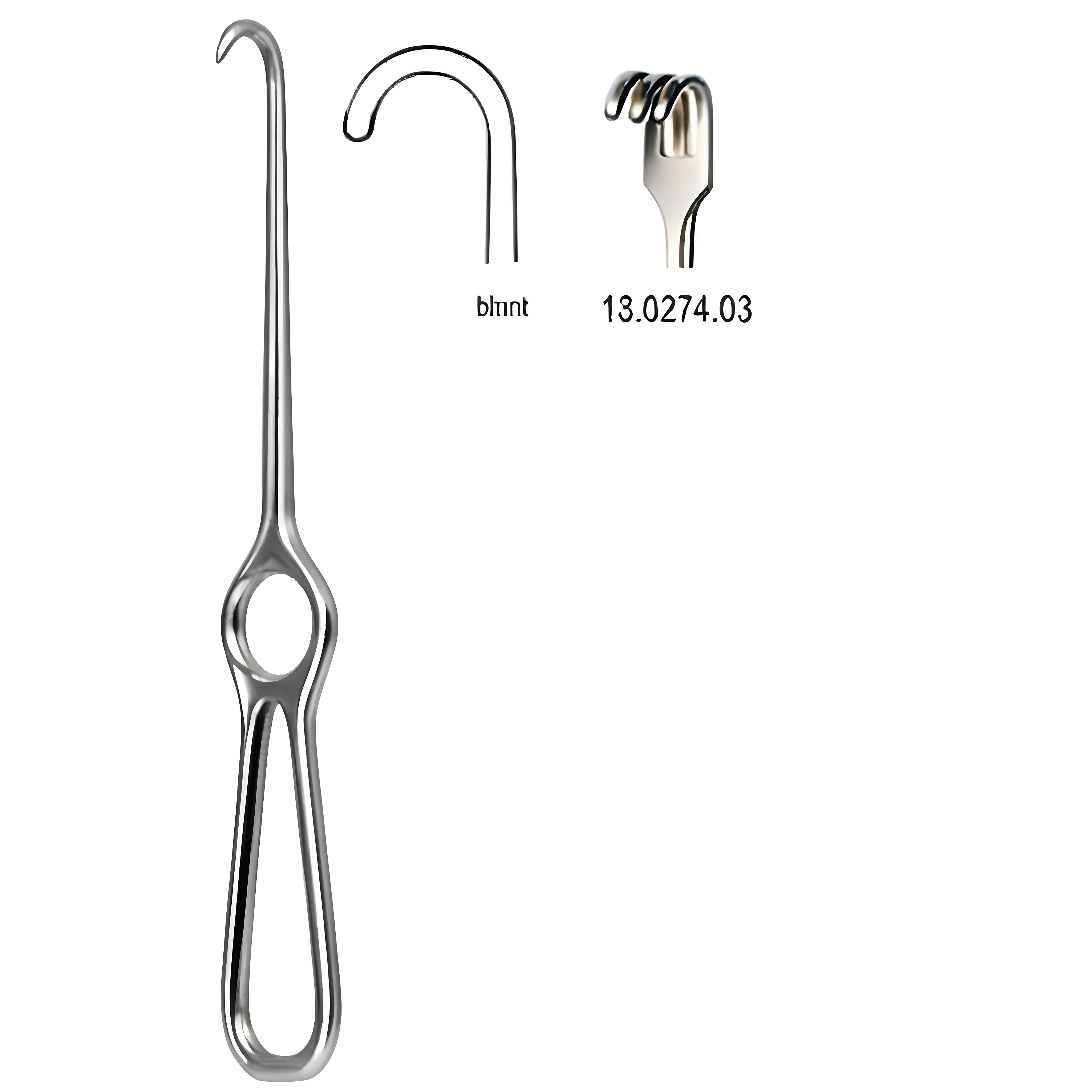 Kocher Retractor 3pr. blunt 22cm