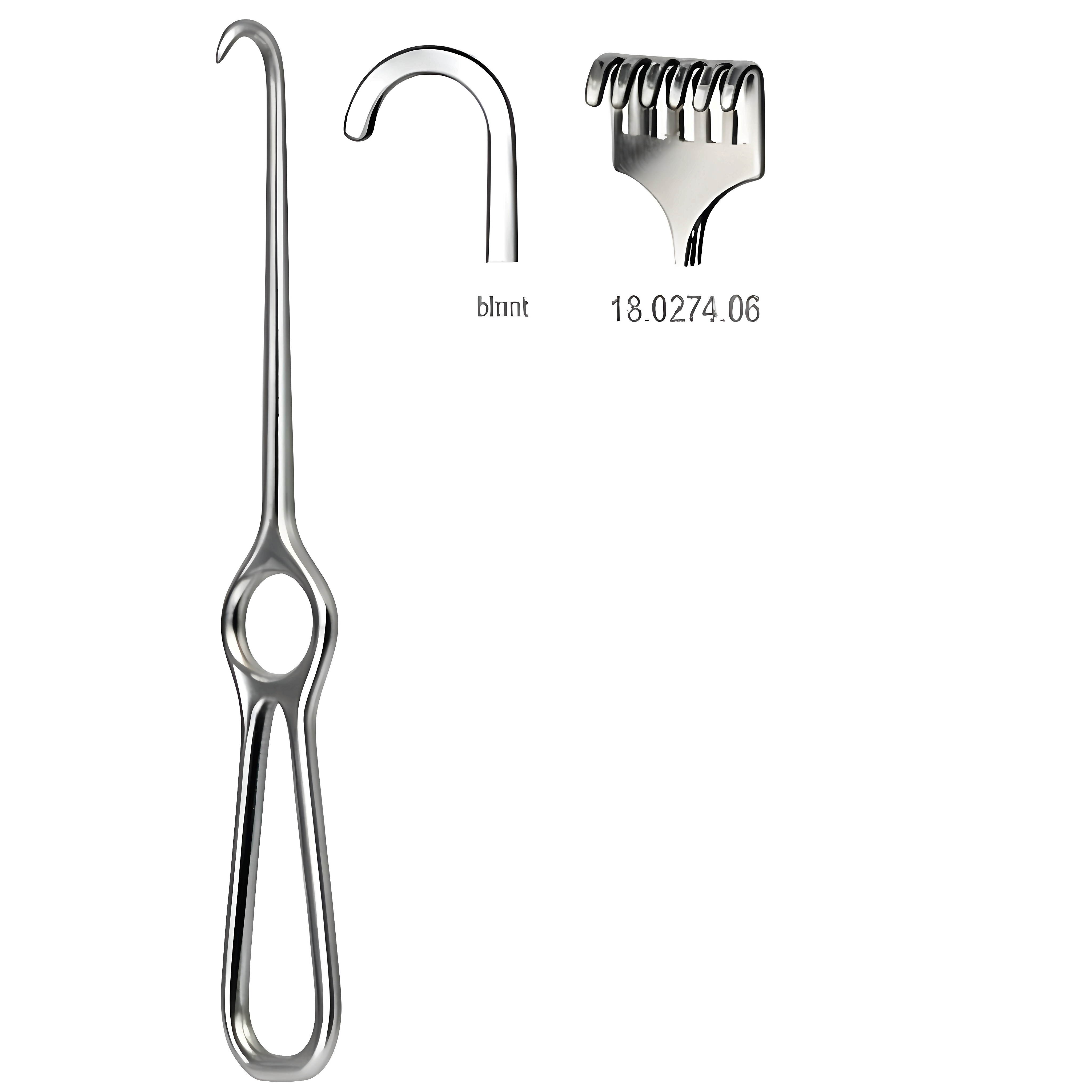 Kocher Retractor 6pr. blunt 22cm
