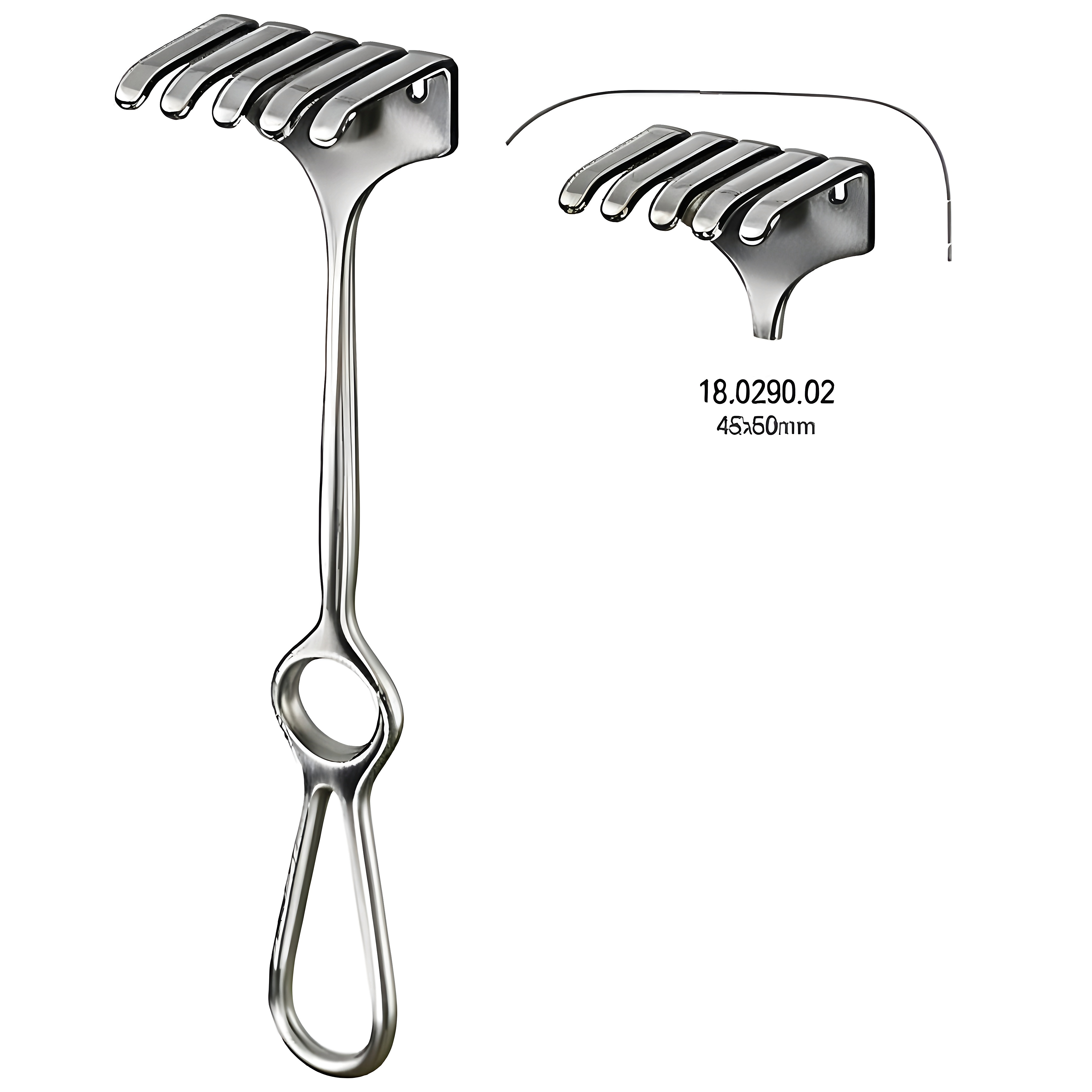 Israel Retractor 5pr. 45x50mm, 25cm