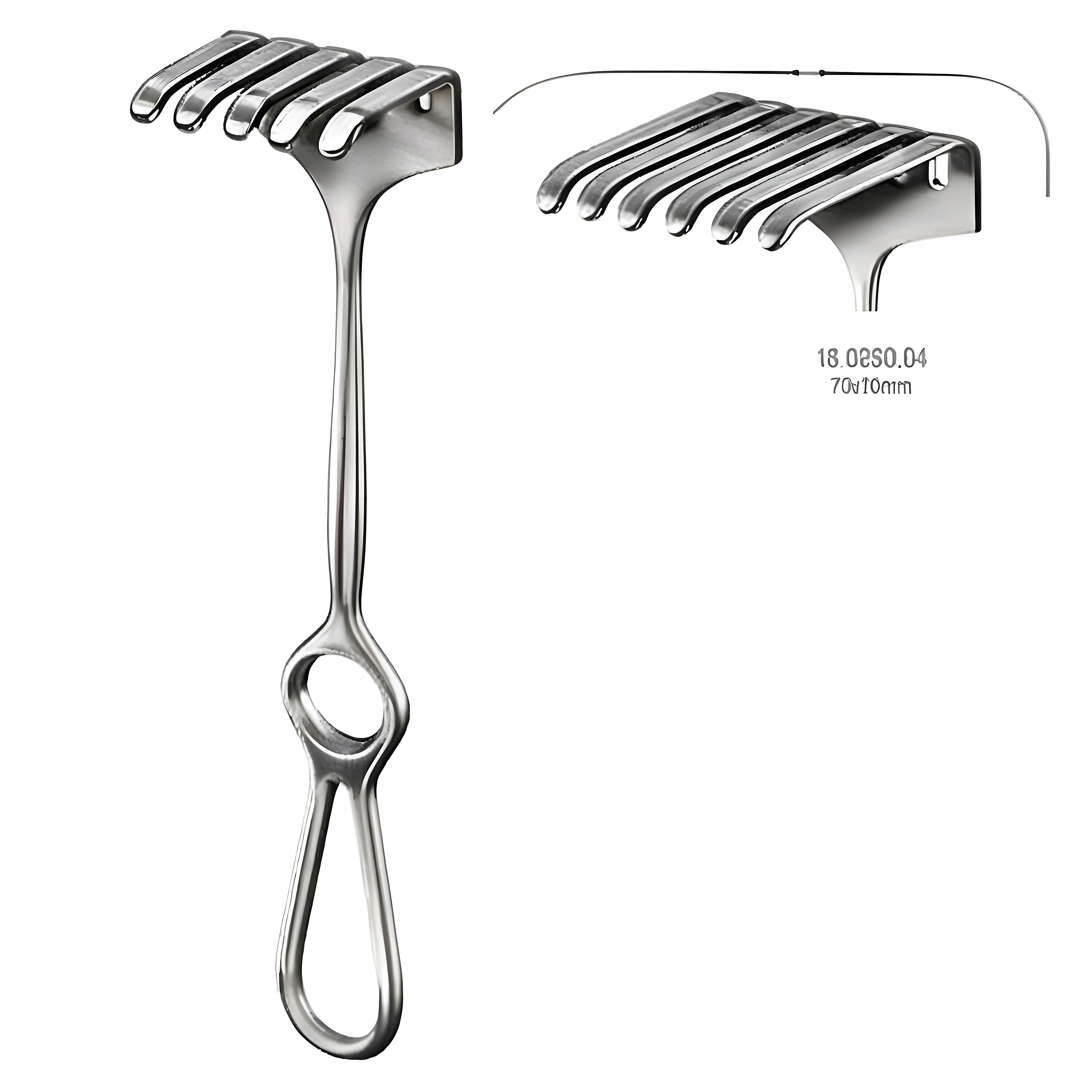 Israel Retractor 6pr. 70x70mm, 25cm