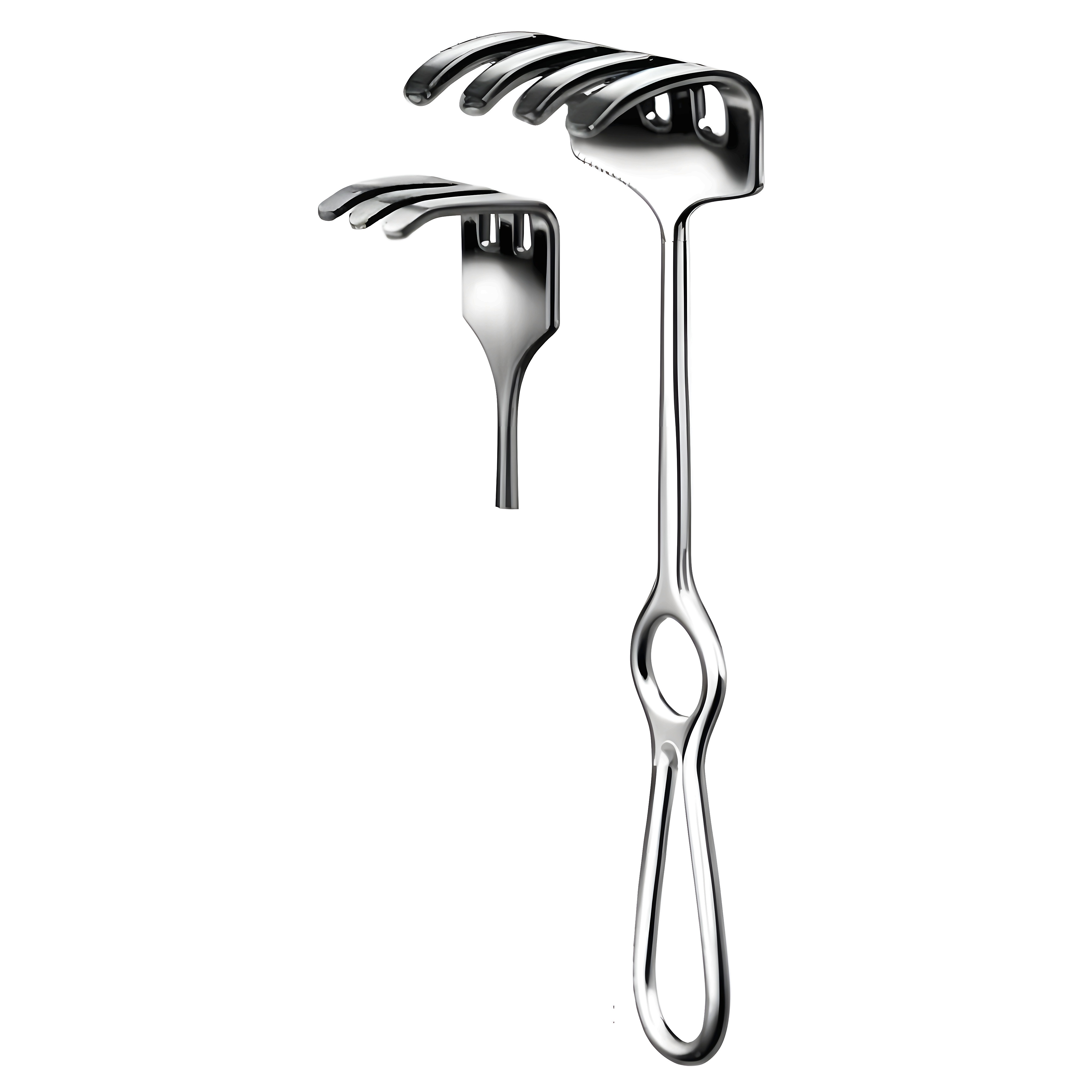 Ollier Retractor 3.prong 36x30mm, 22.5cm