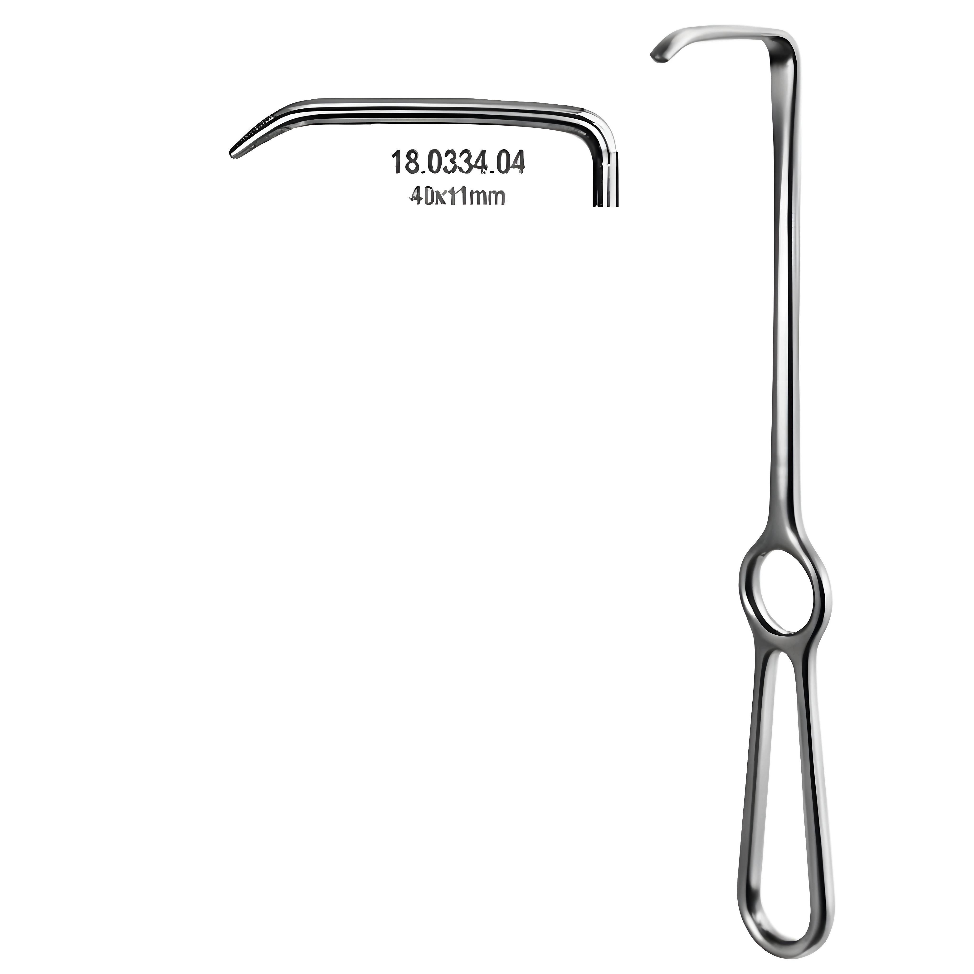 Langenbeck Retractor 40x11mm, 21cm