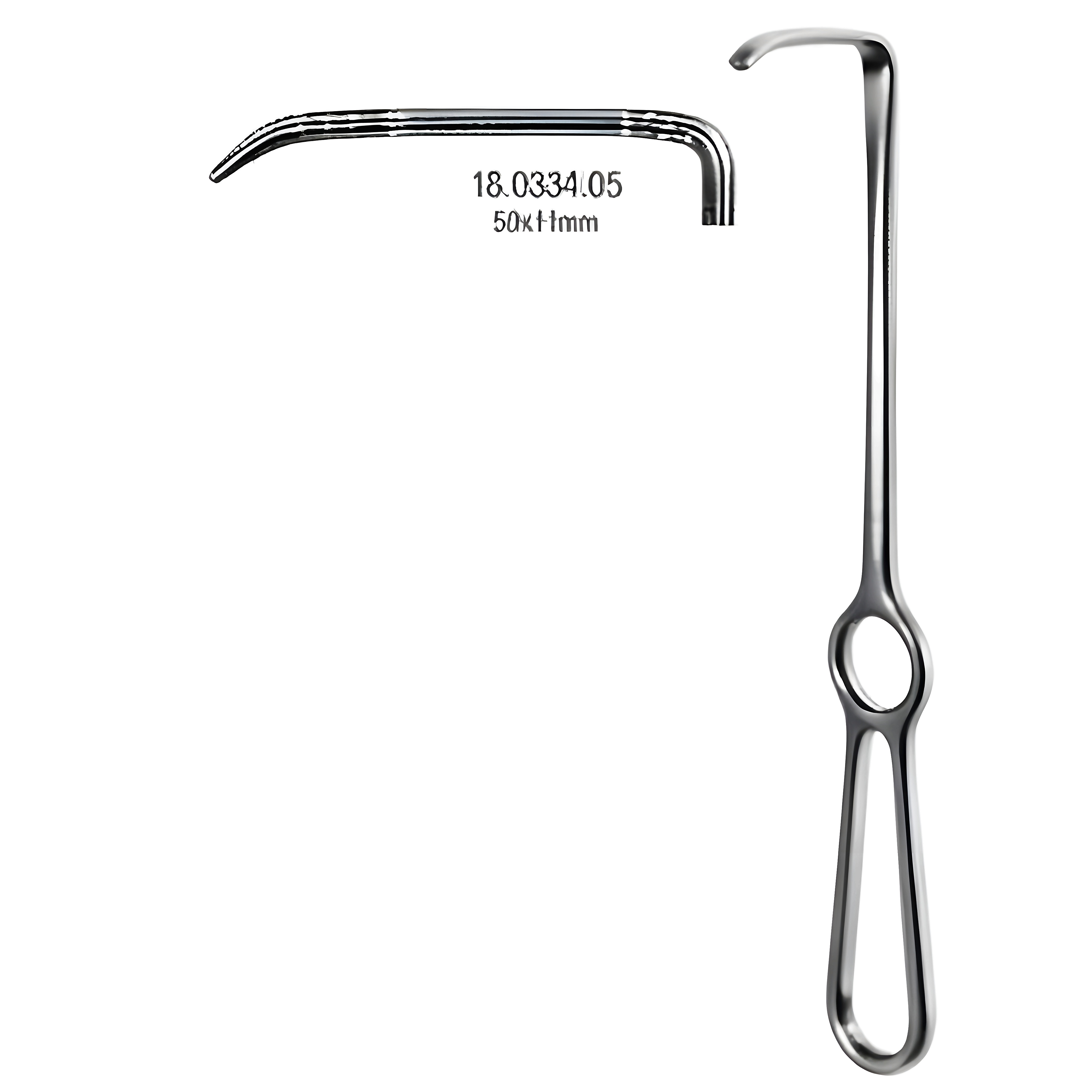 Langenbeck Retractor 50x11mm, 21cm