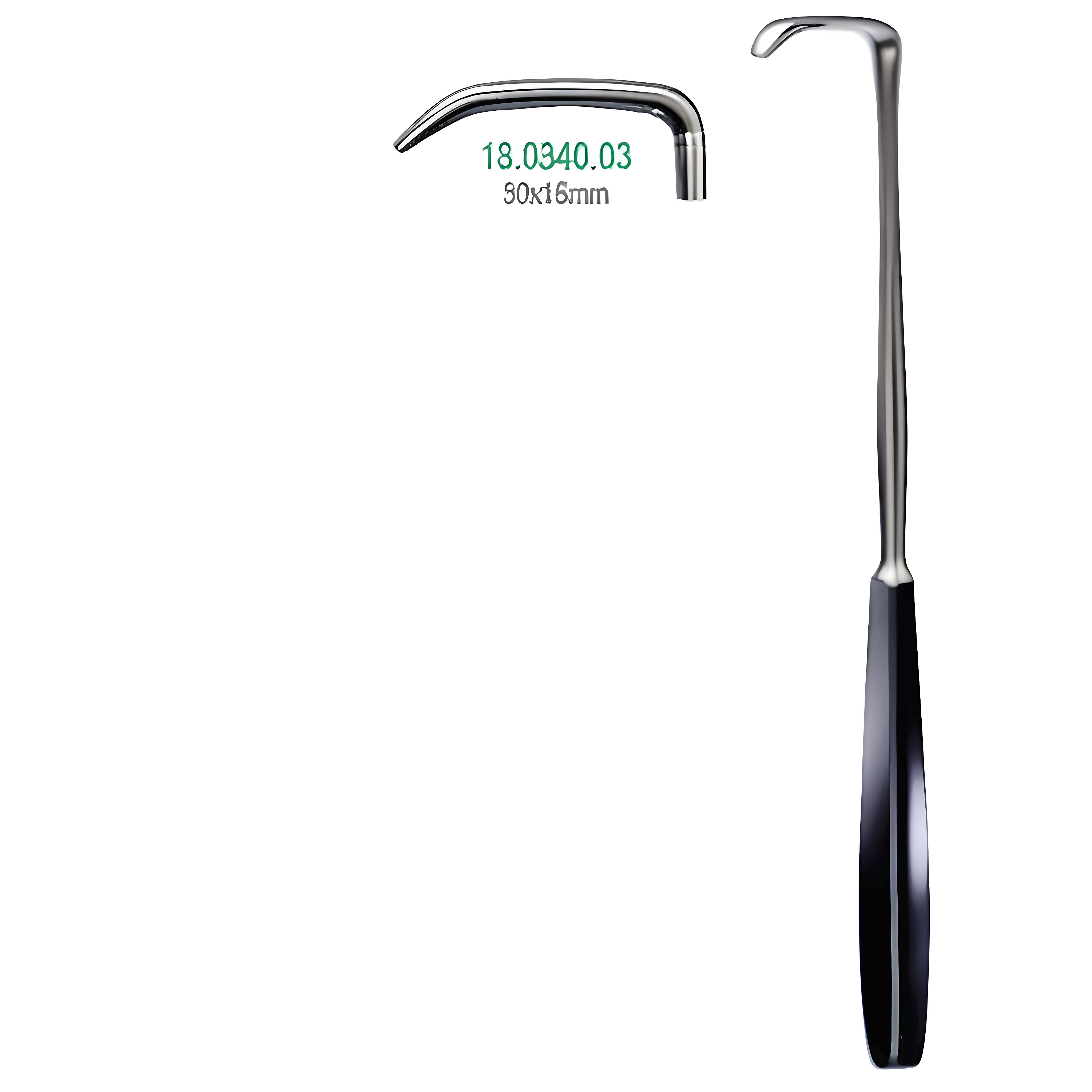 Langenbeck Retractor 30x16mm, 22cm