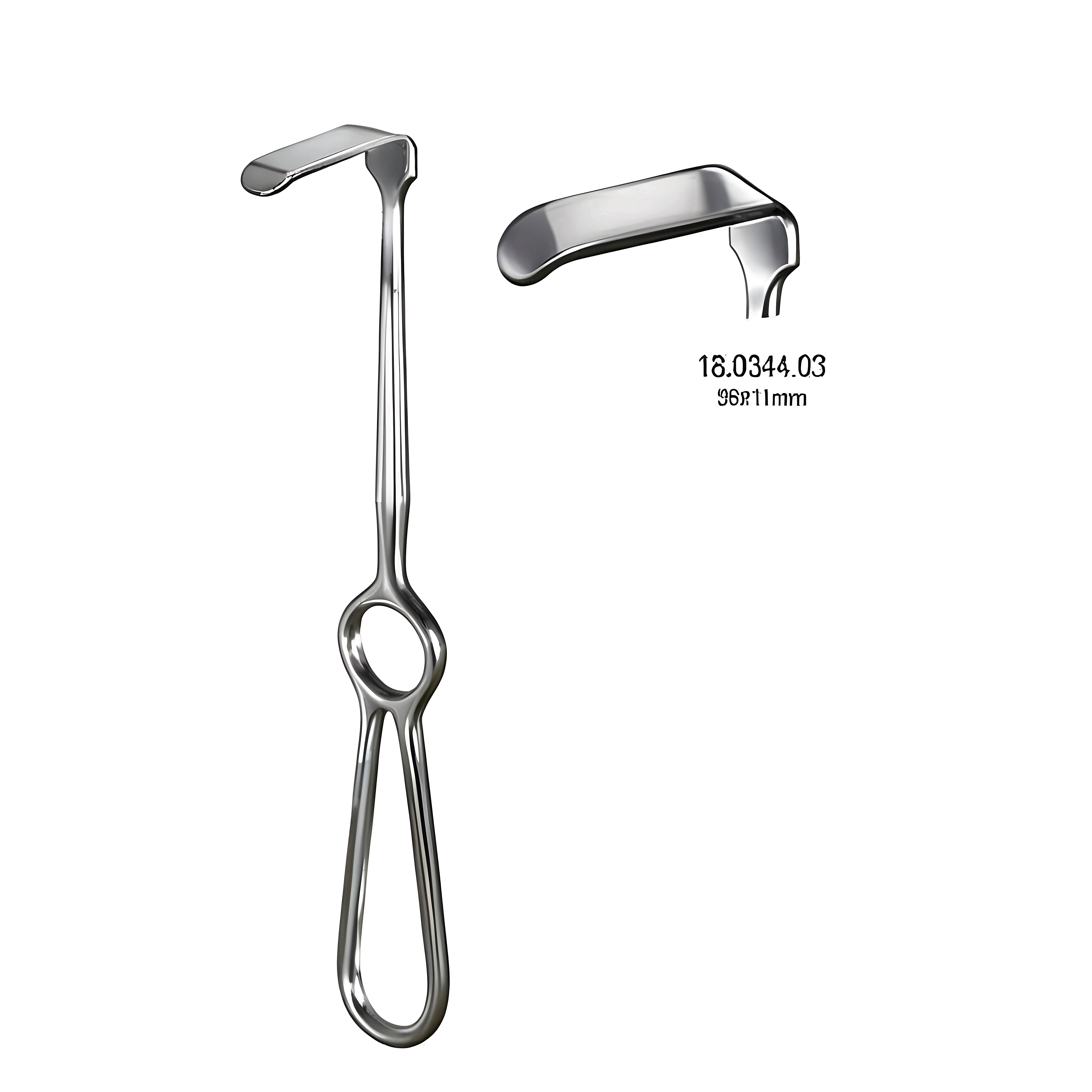 Kocher Langenbeck Retractor 35x11mm, 21.5cm