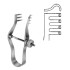 Finsen Retractor blunt w/screw 5cm