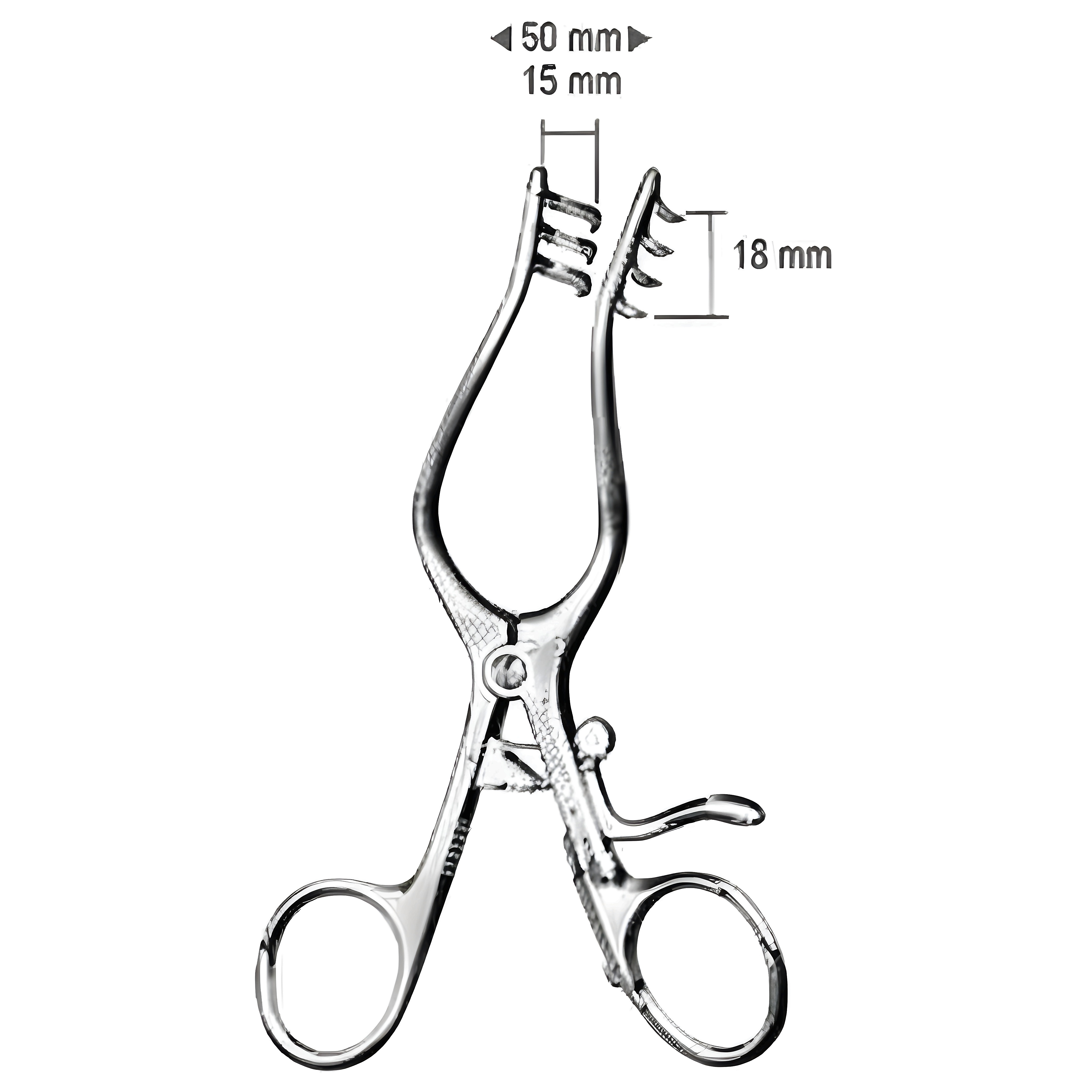 Weitlaner Wullstein Retractor 3x4pr. sh. 13cm