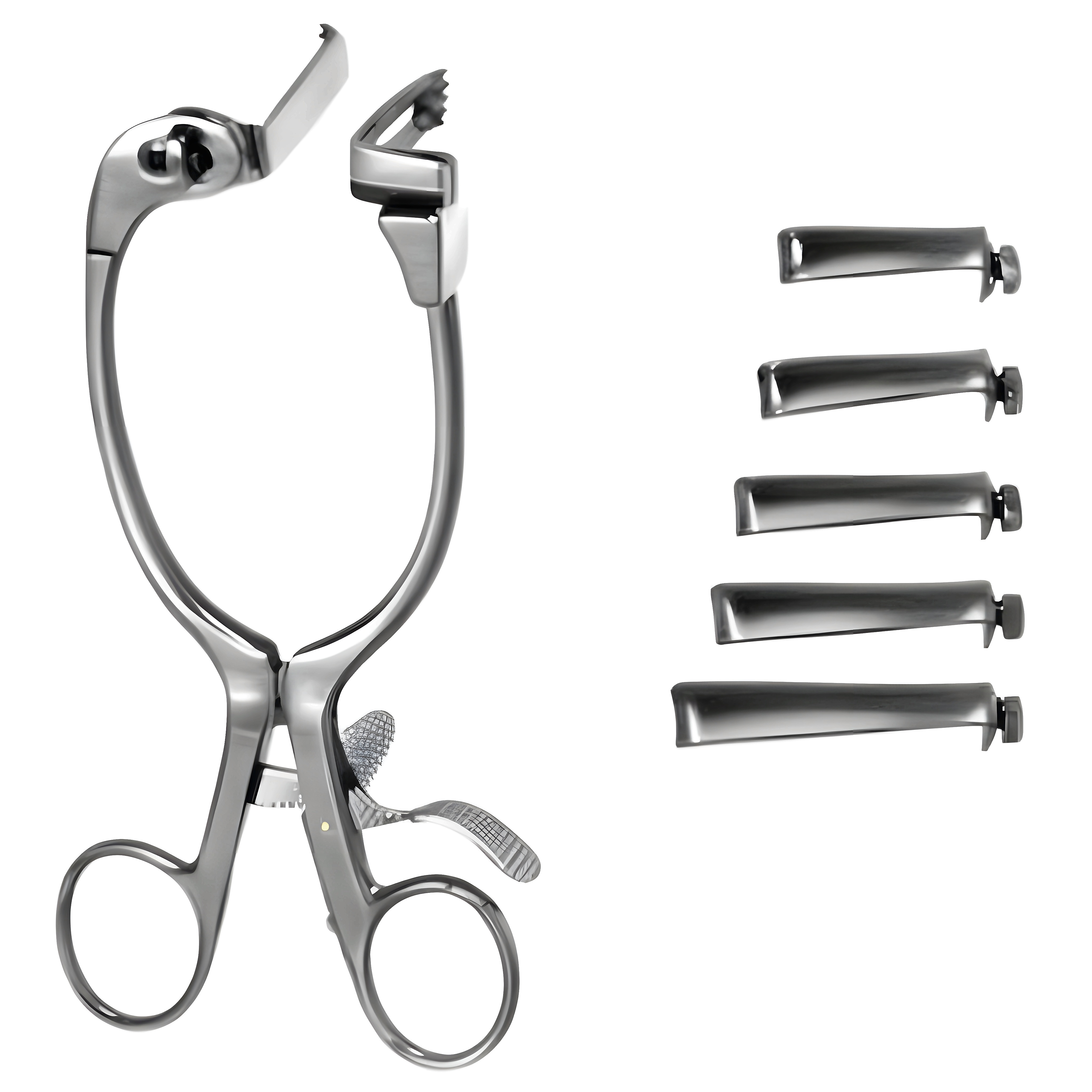 Caspar Retractor w/5, blades 40mm to 60mm