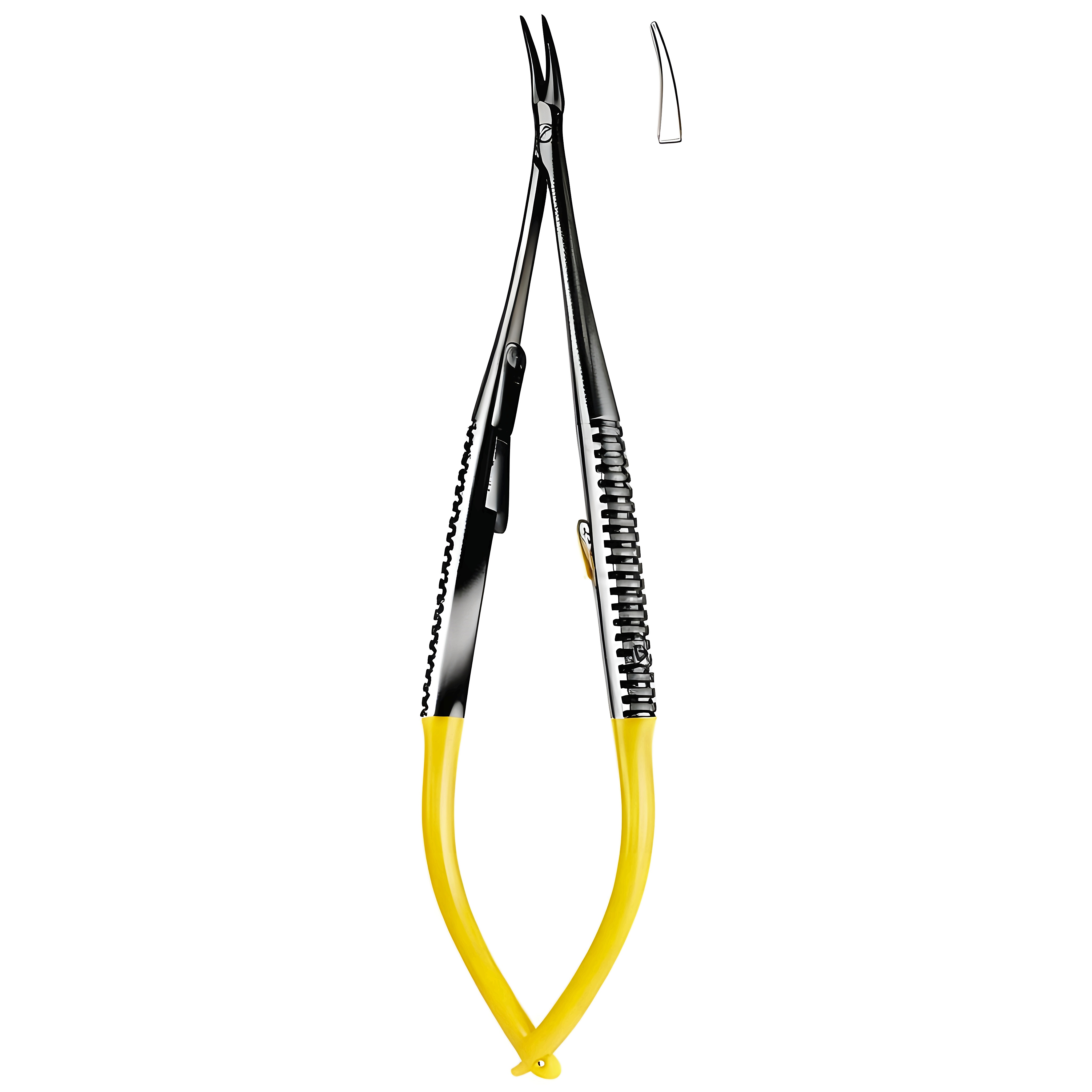 Castroviejo Ndle Holder cvd w/lock 14cm TC