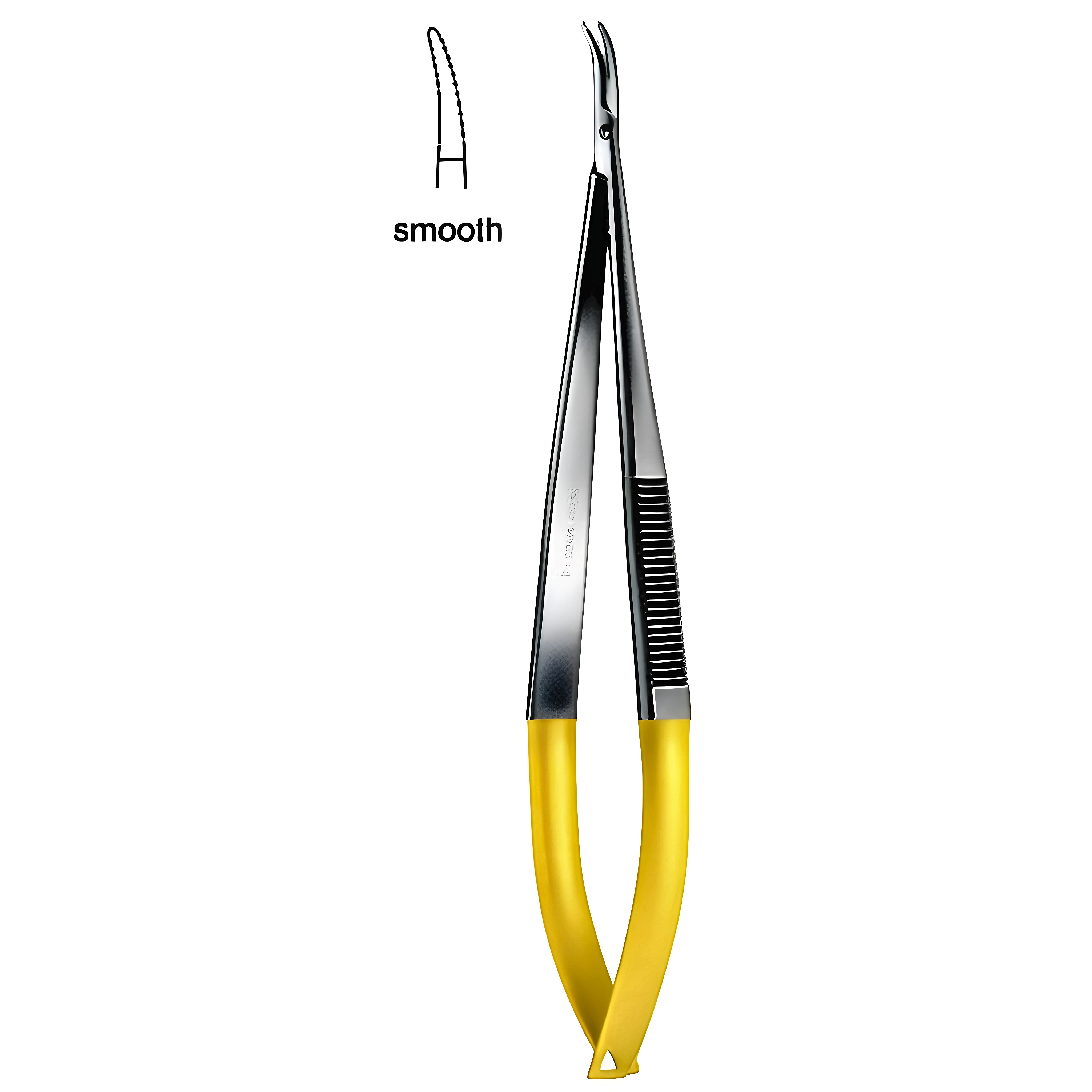 Castroviejo Ndle Holder cvd smooth 14cm TC