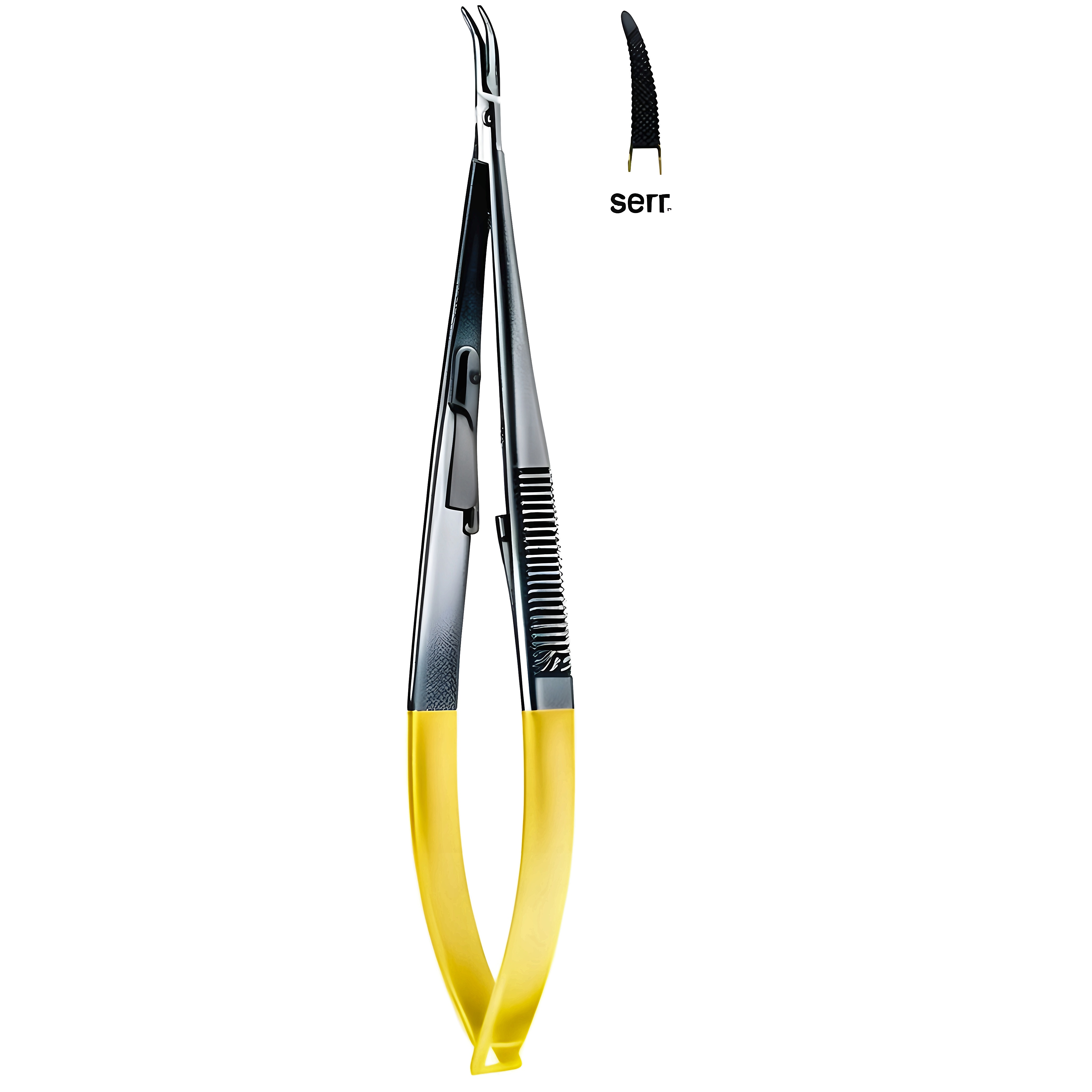 Castroviejo Ndle Holder cvd w/lock 17cm TC