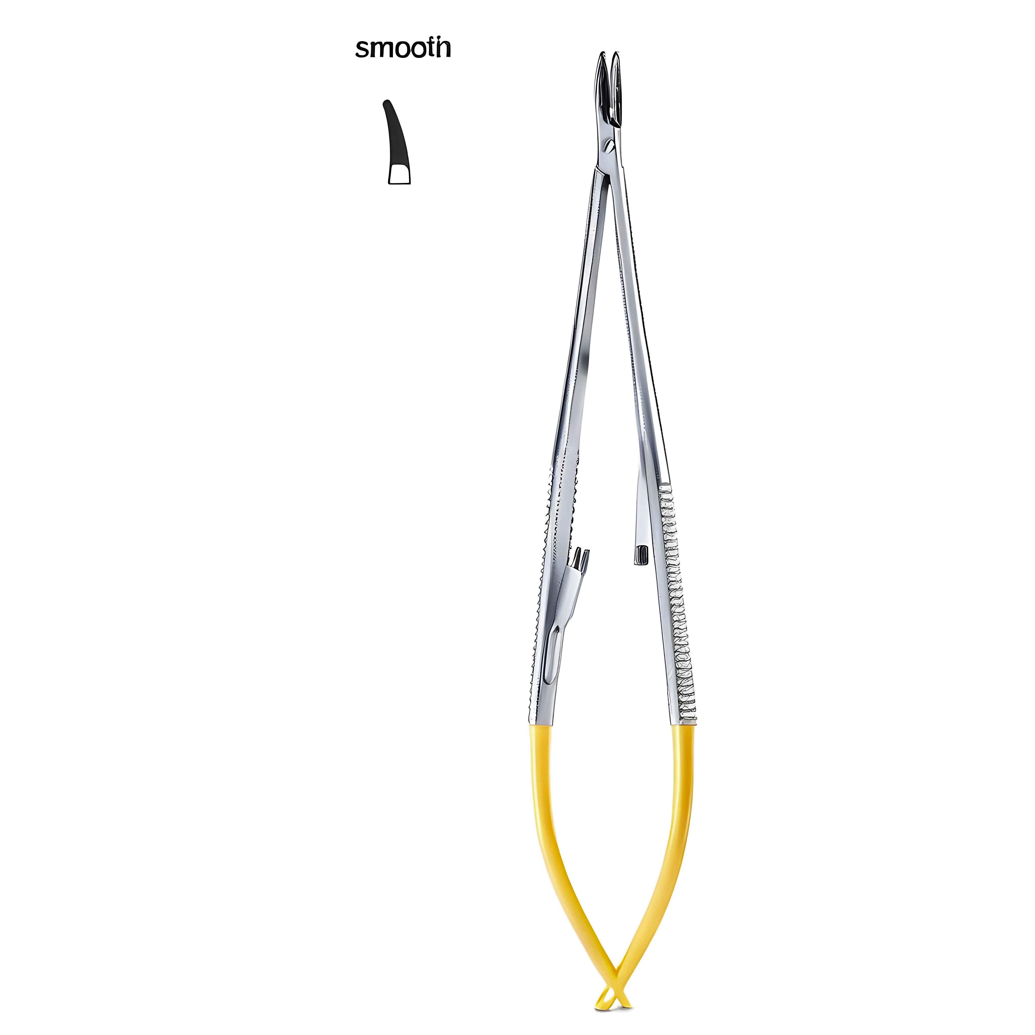 Castroviejo Ndle holder smooth cvd w/c18cm TC
