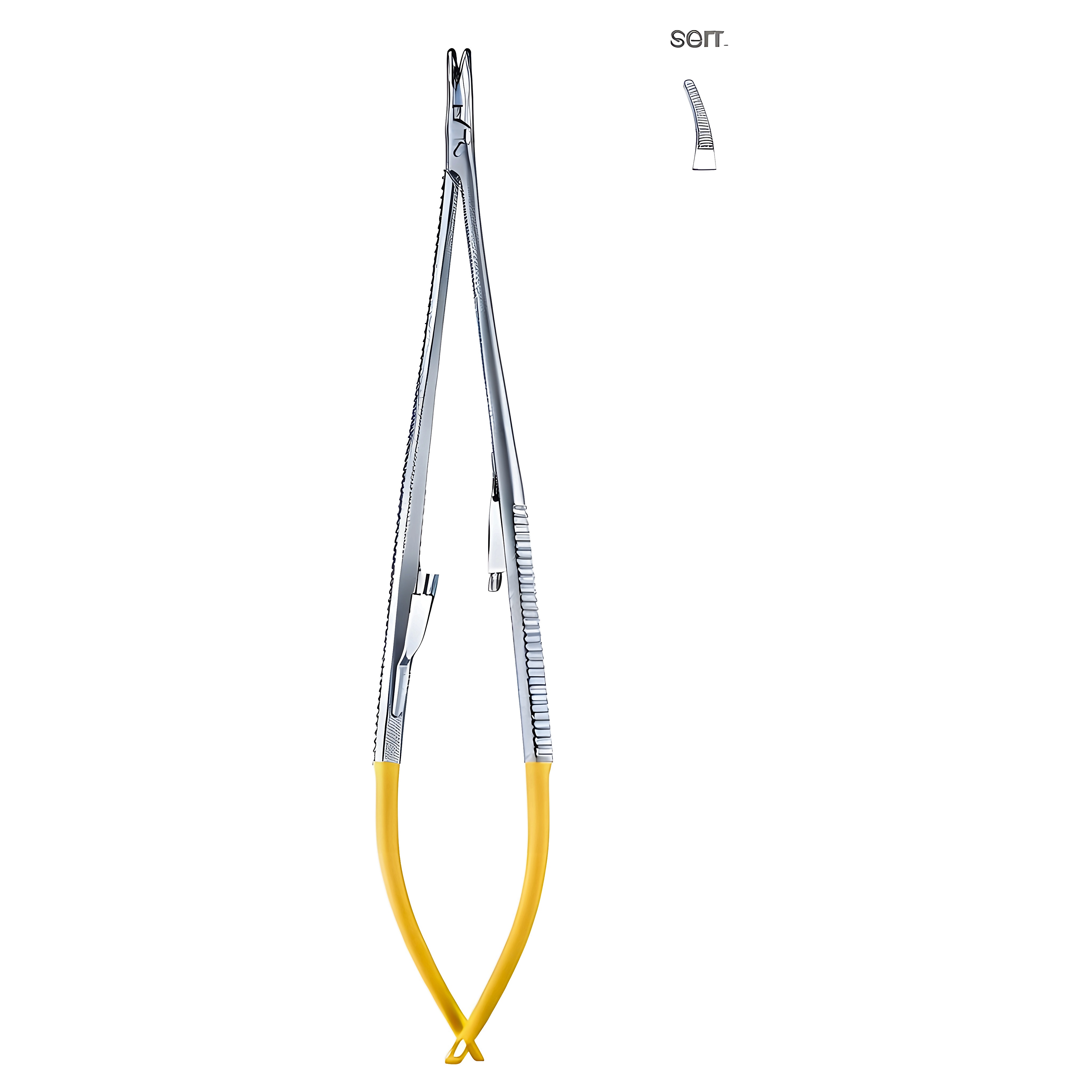 Castroviejo Ndle Holder cvd serr w/c 20cm TC