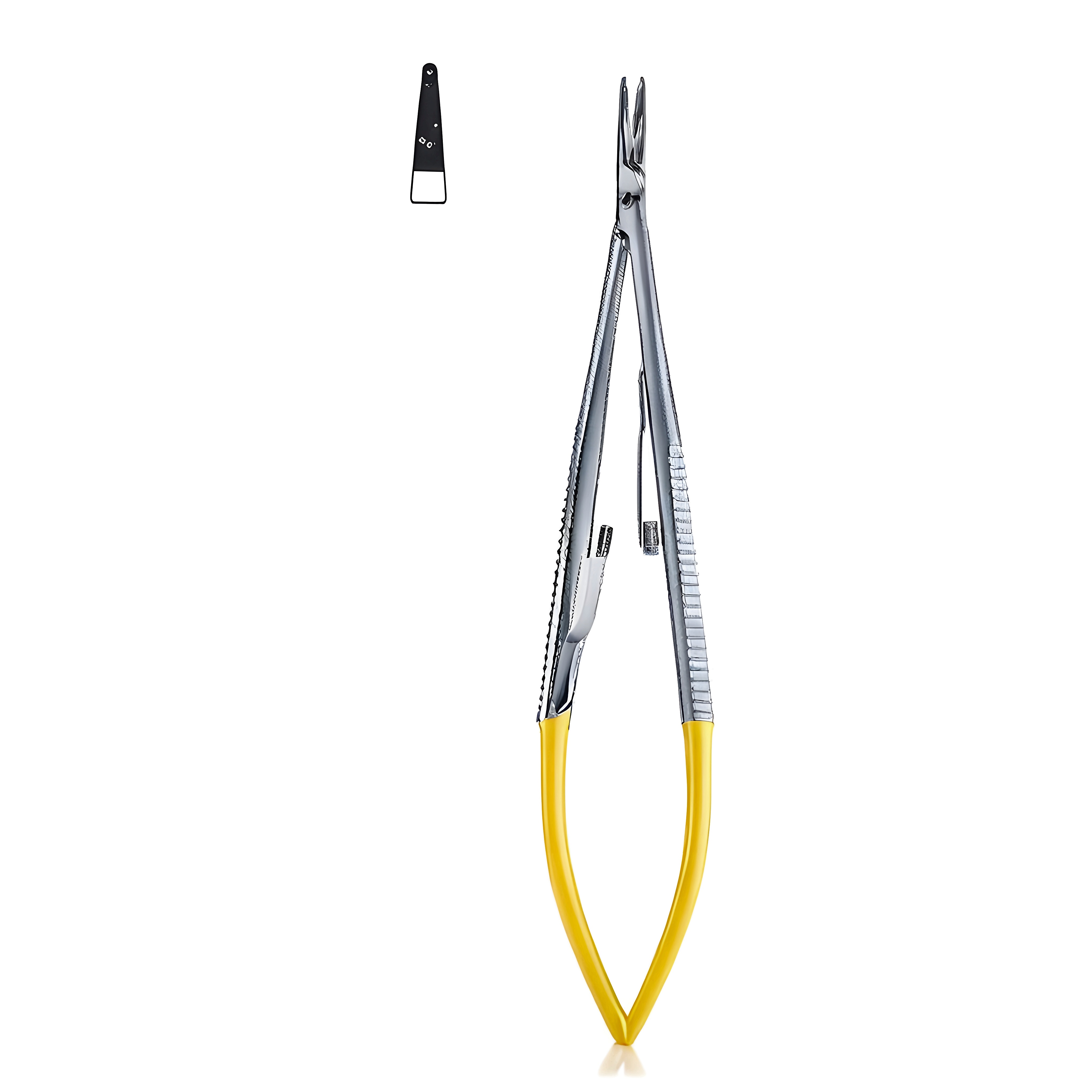 Castroviejo Ndle Holder w/lock str 13cm TC