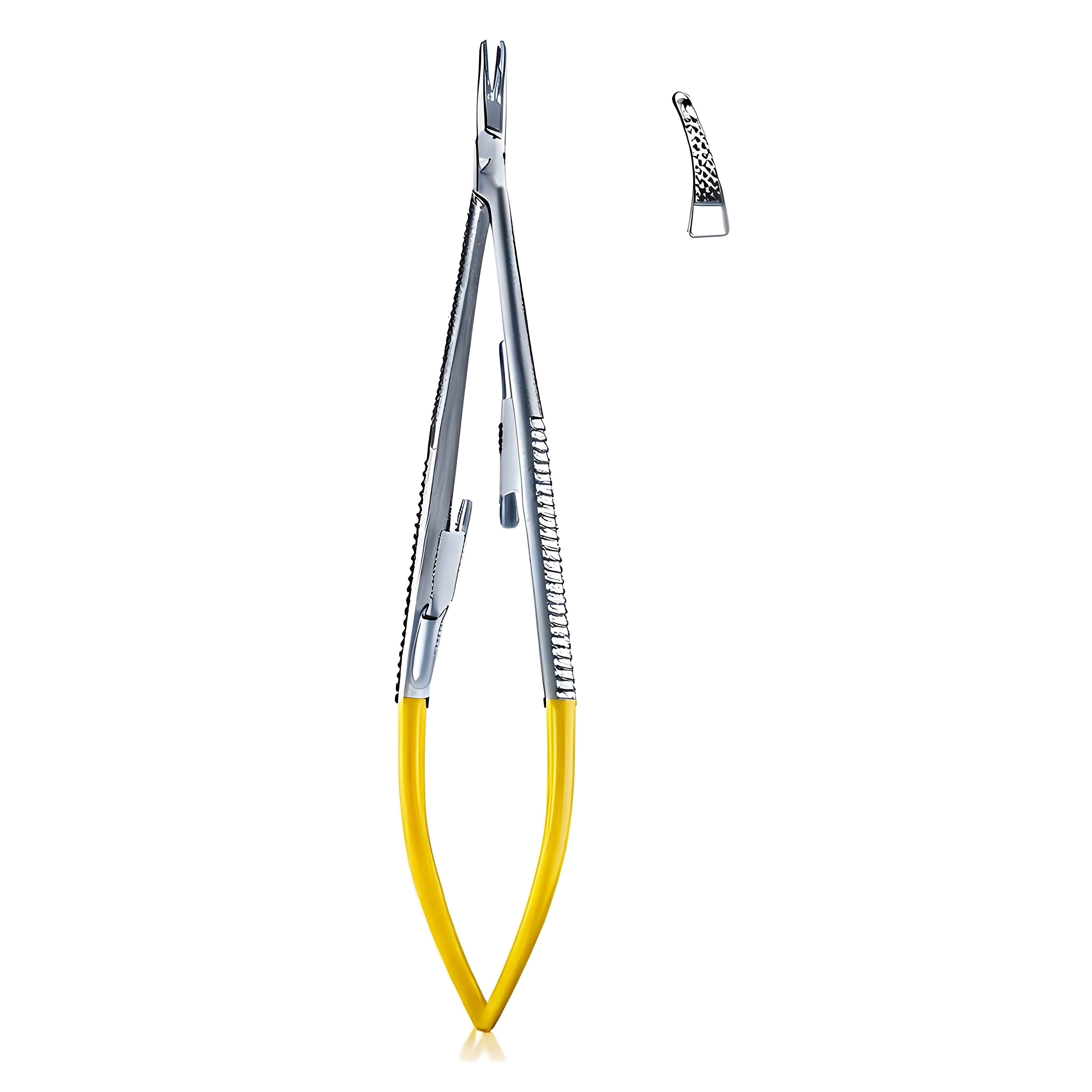 Castroviejo Ndle Holder cvd w/lock 13cm TC
