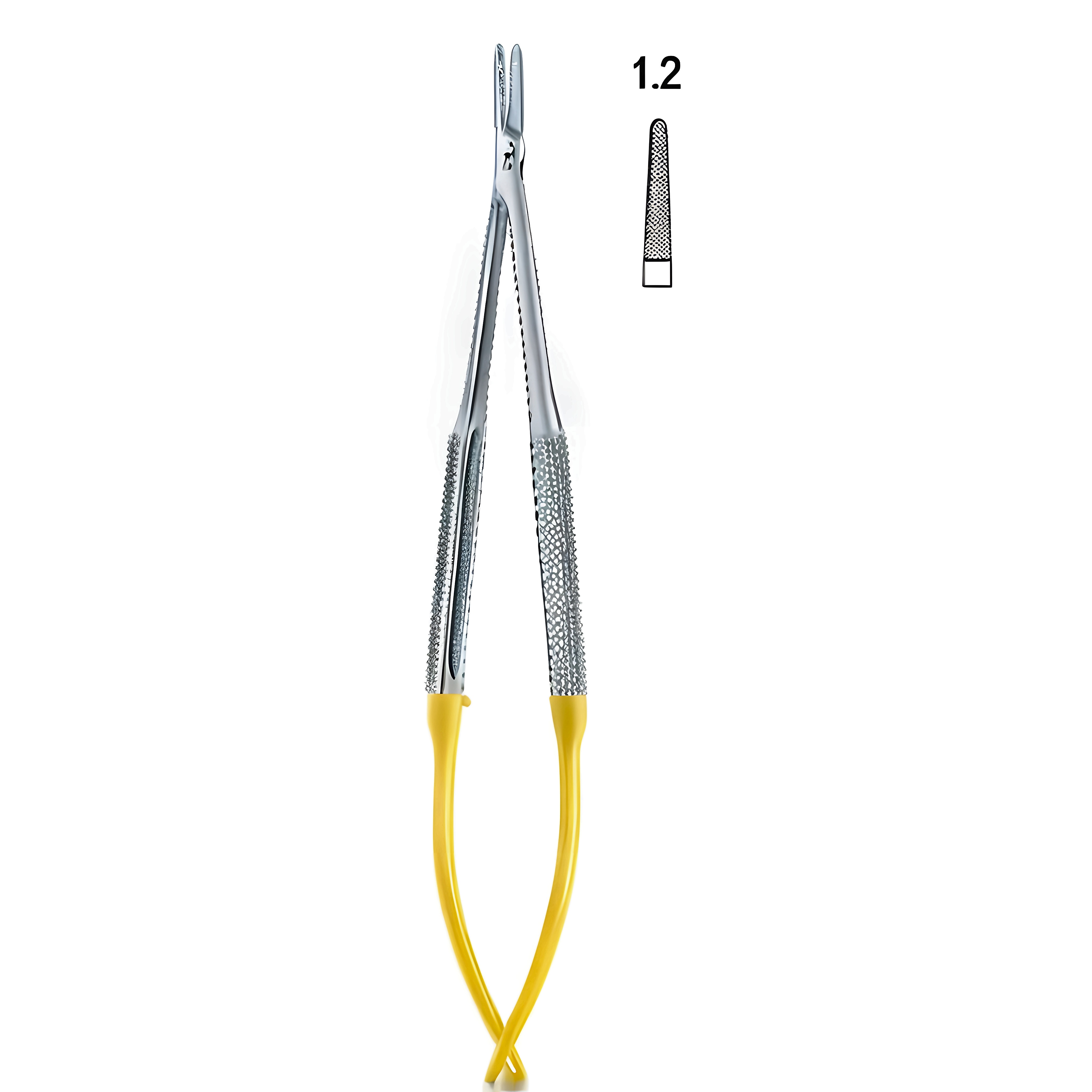 Castroviejo Ndle Holder str 1.2mm 14cm TC R/H
