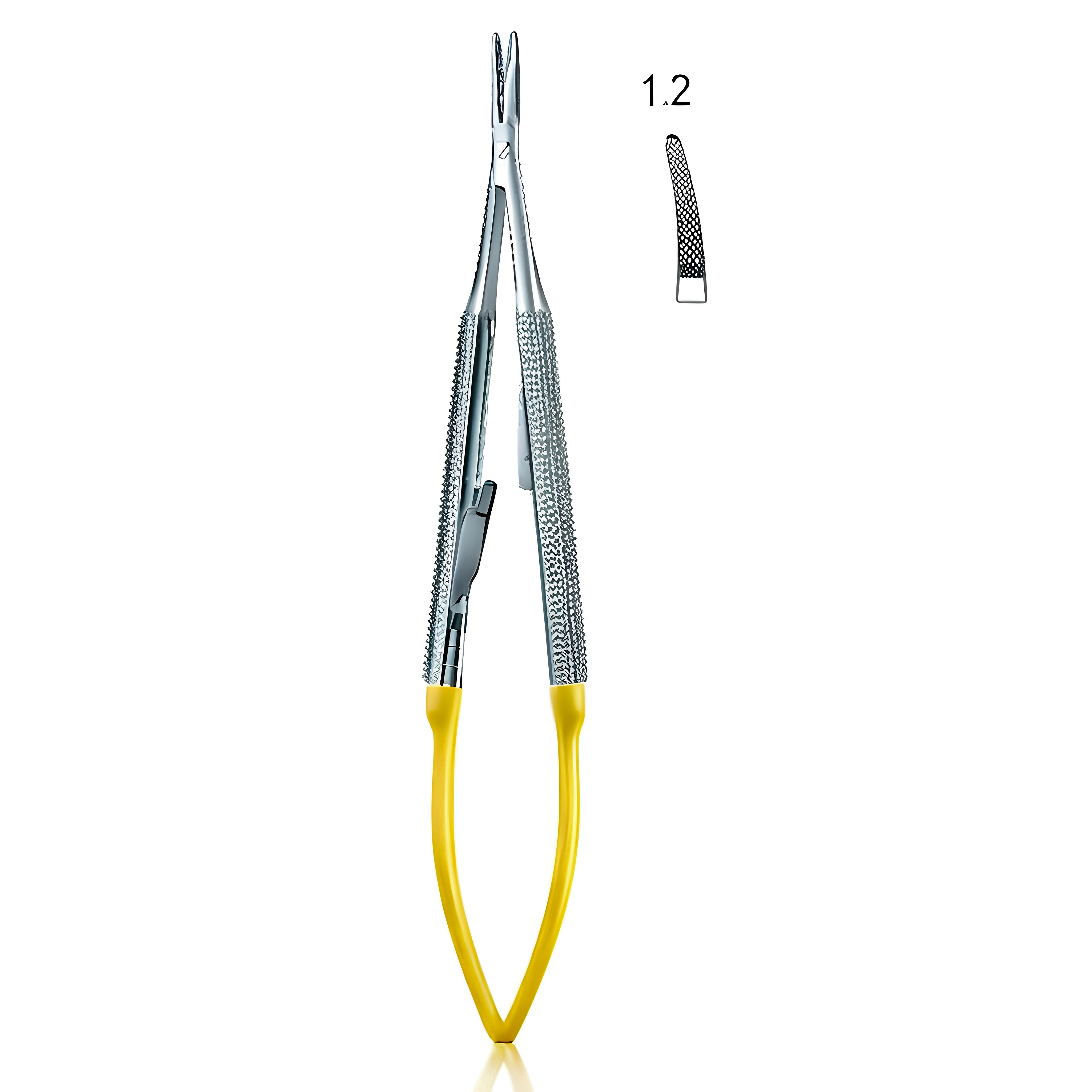 Castroviejo Ndle Holder cvd 1.2mm 15cm TC R/H