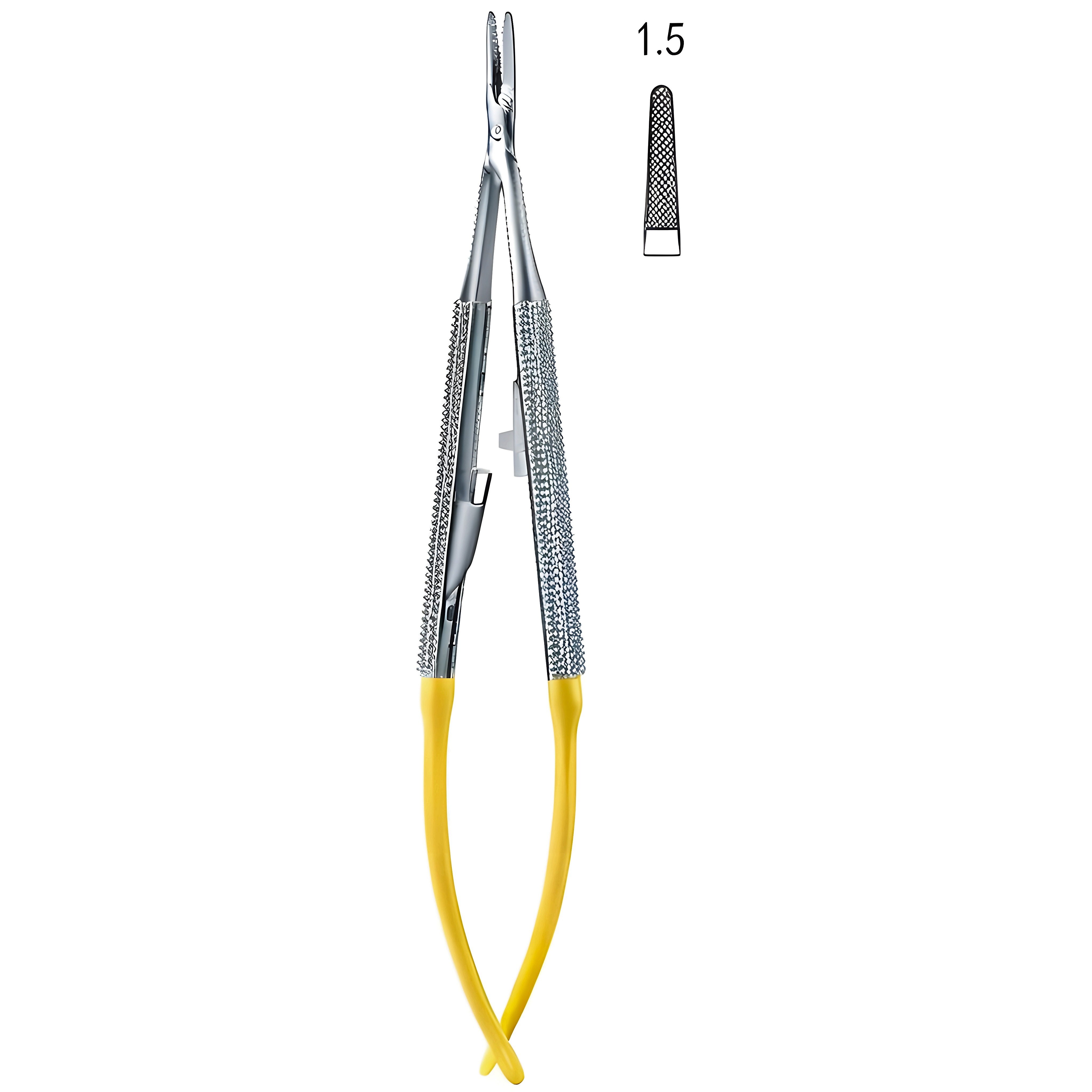 Castroviejo Ndle Holder str 1.5mm 15cm TC R/H