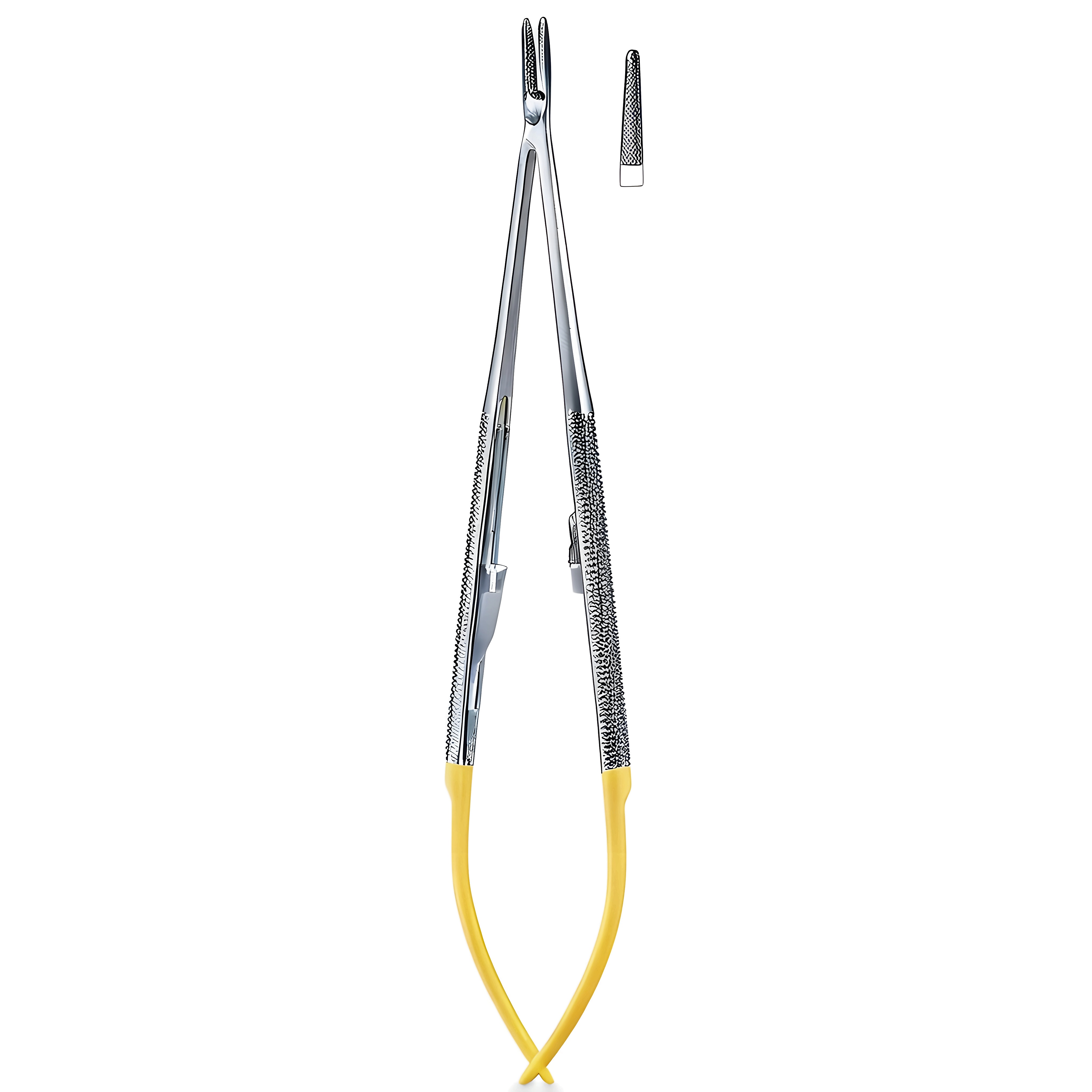 Castroviejo Micro Ndle Holder str 18cm TC R/H