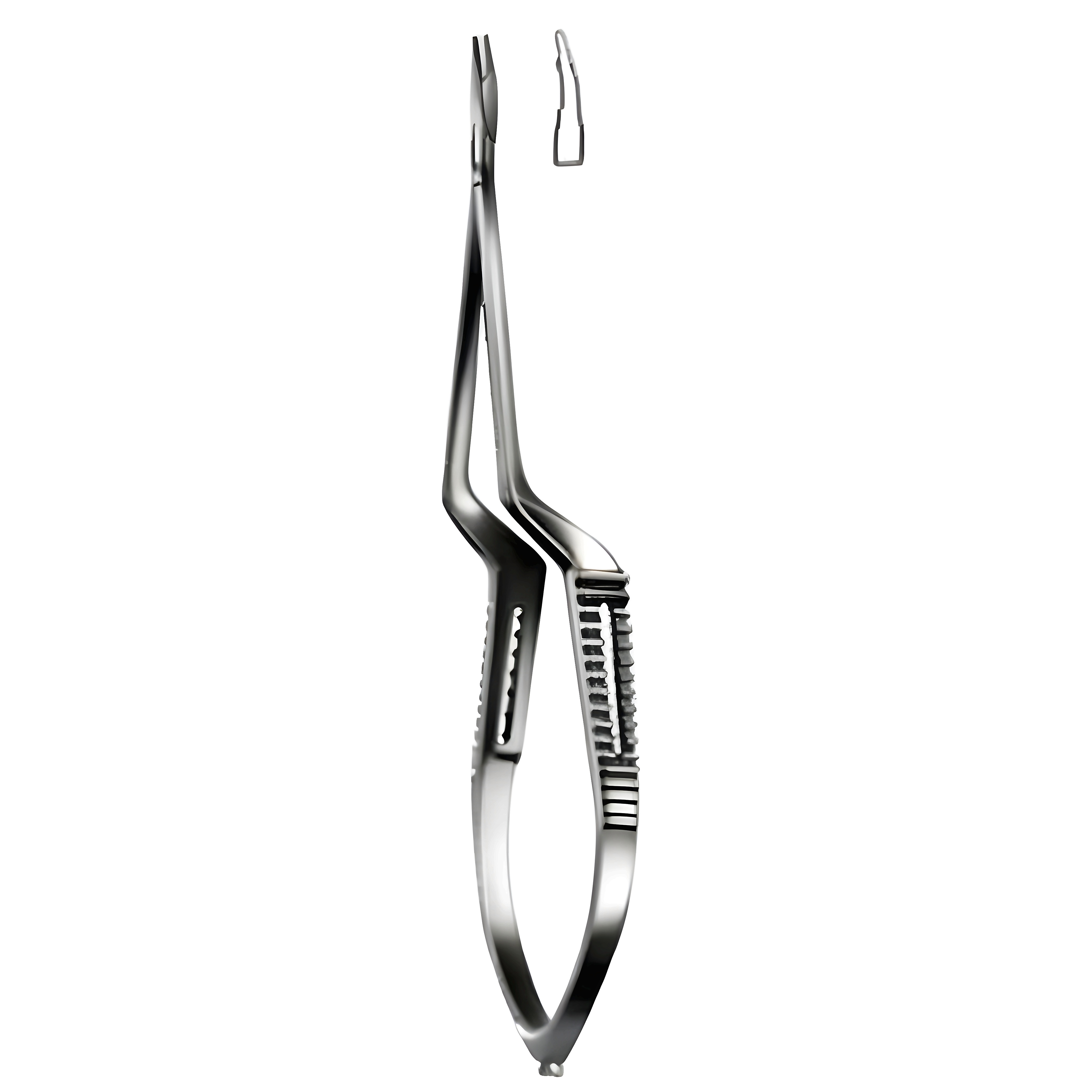 Micro Needle Holder cvd smooth bent shaft 16cm