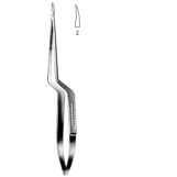 Micro Needle Holder cvd smooth bent shaft 23cm