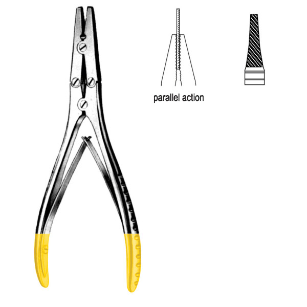 Wire Twisting Plier dbl.action narrow 18cm TC