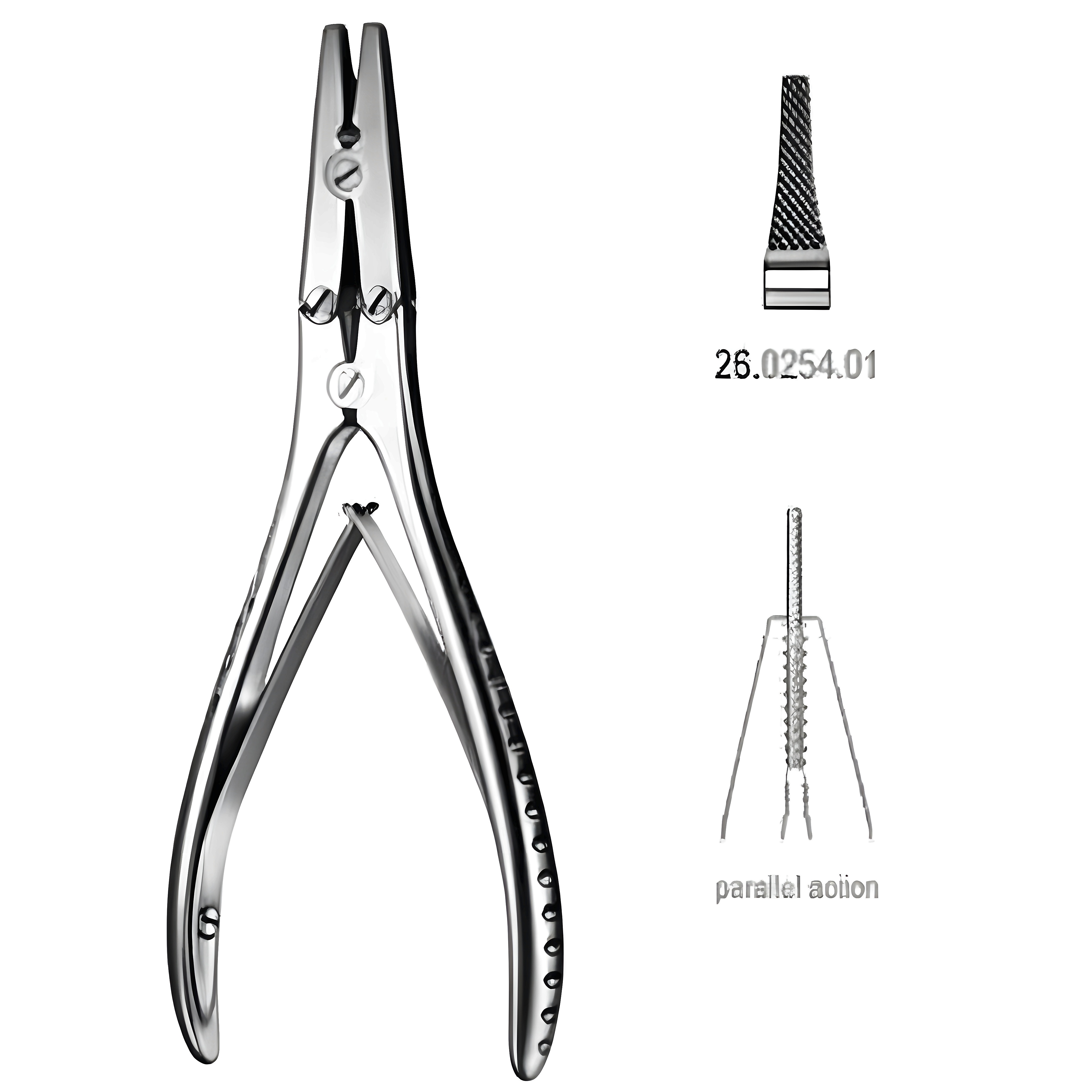 Wire Twisting Plier dbl.action narrow 18cm