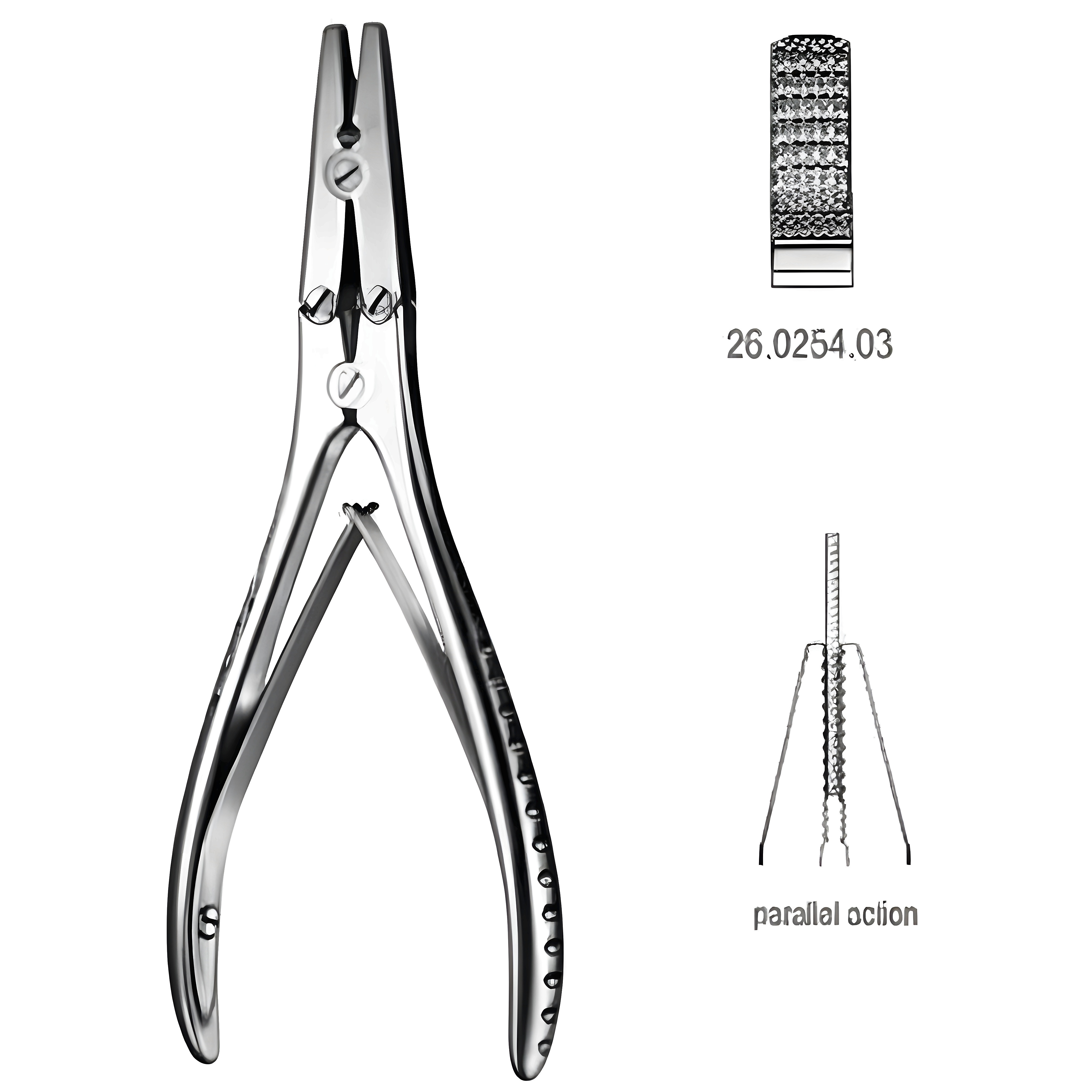 Wire Twisting Plier dbl.action broad 18cm