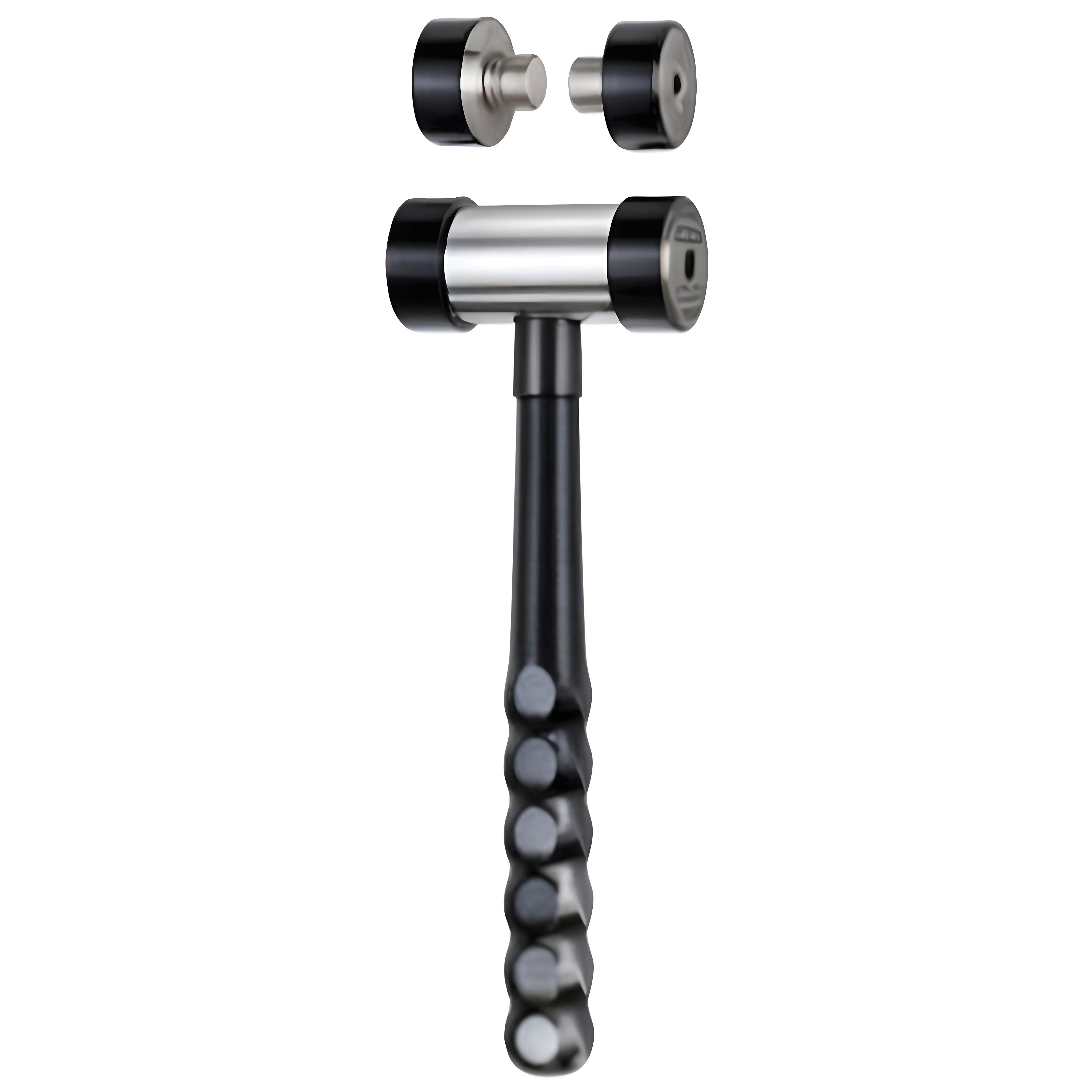 Bone mallet w/Ferrozel faces wooden 370g, 22.5cm