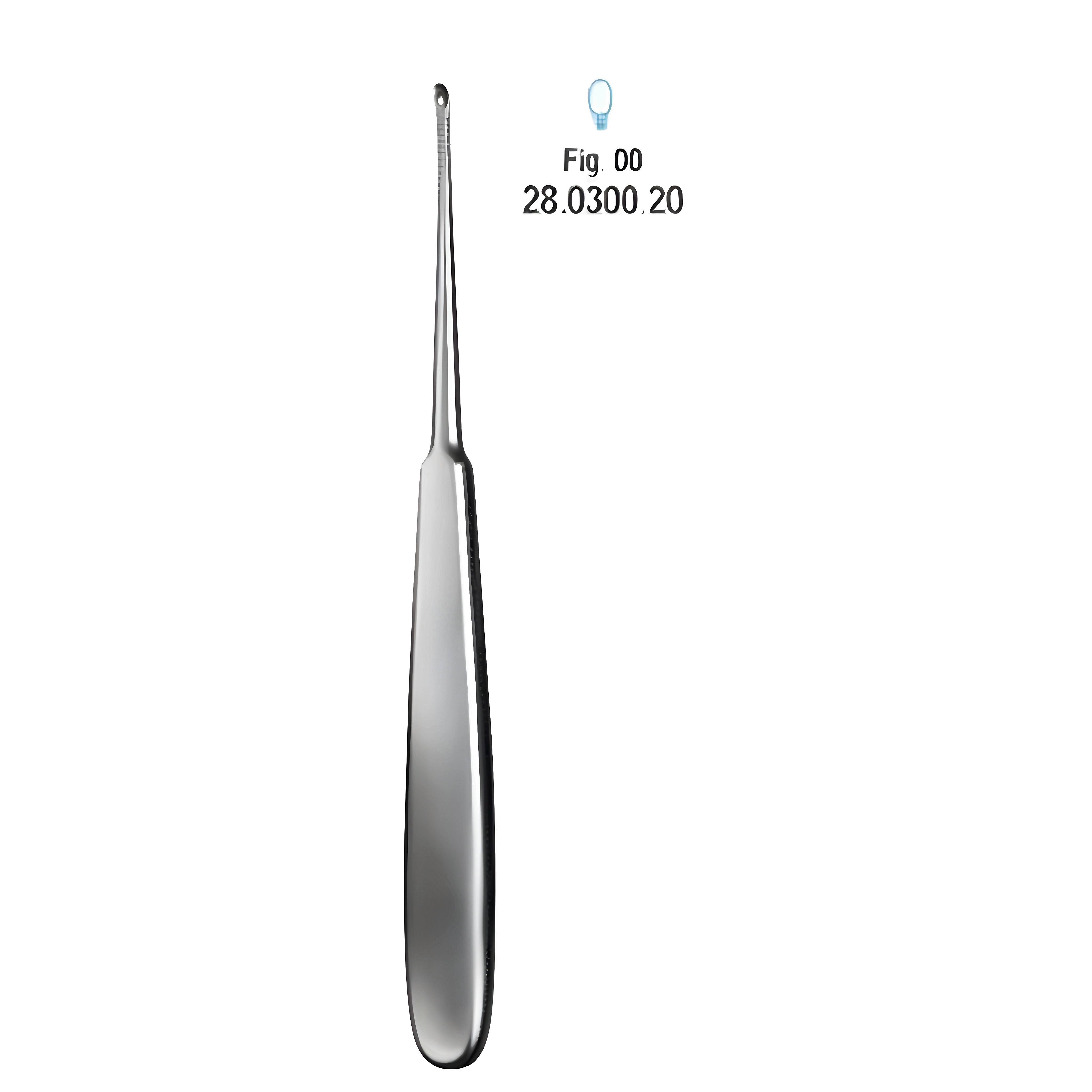 Williger Bone Curette oval 17.5cm Fig.00