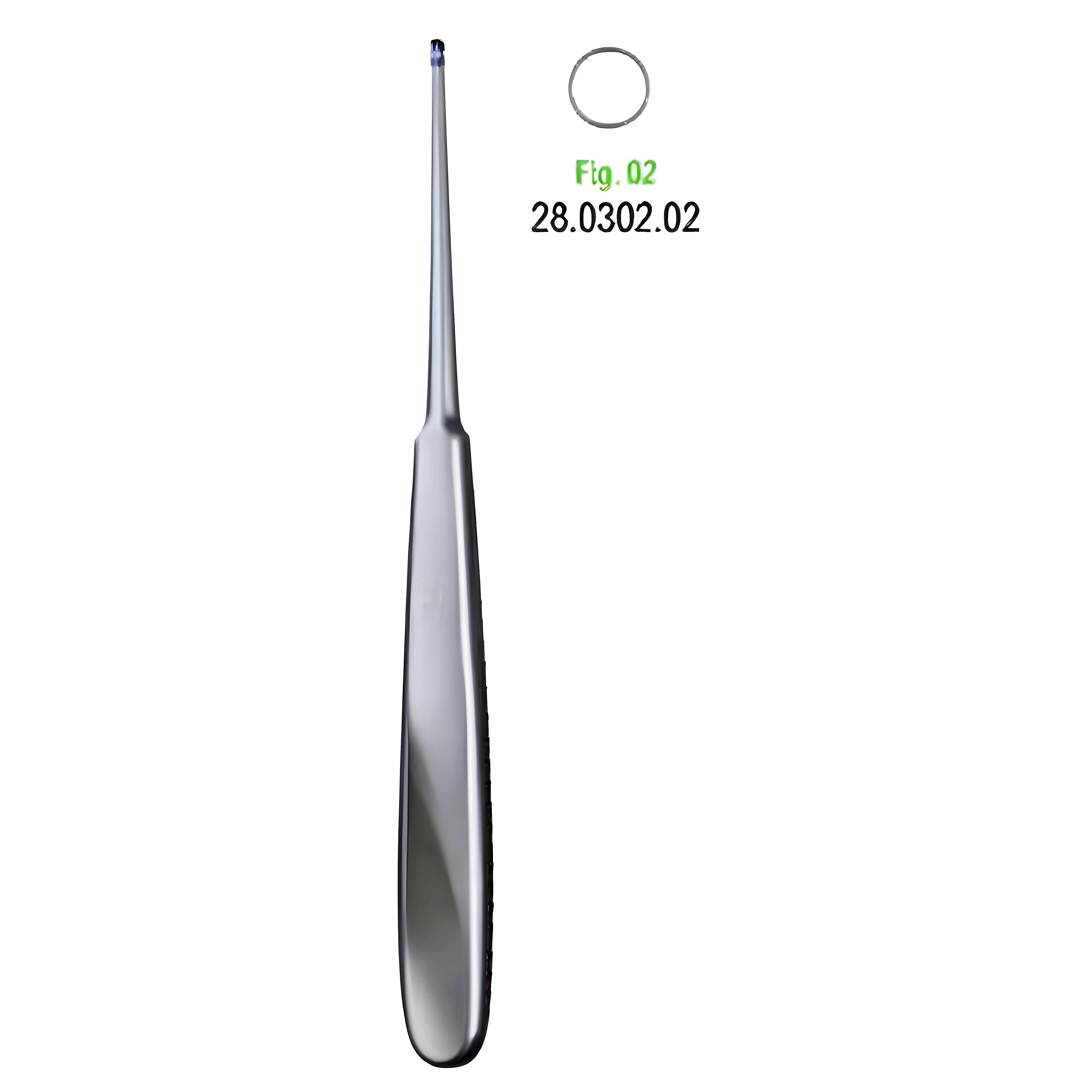 Williger Bone Curette round 17.5cm Fig.2