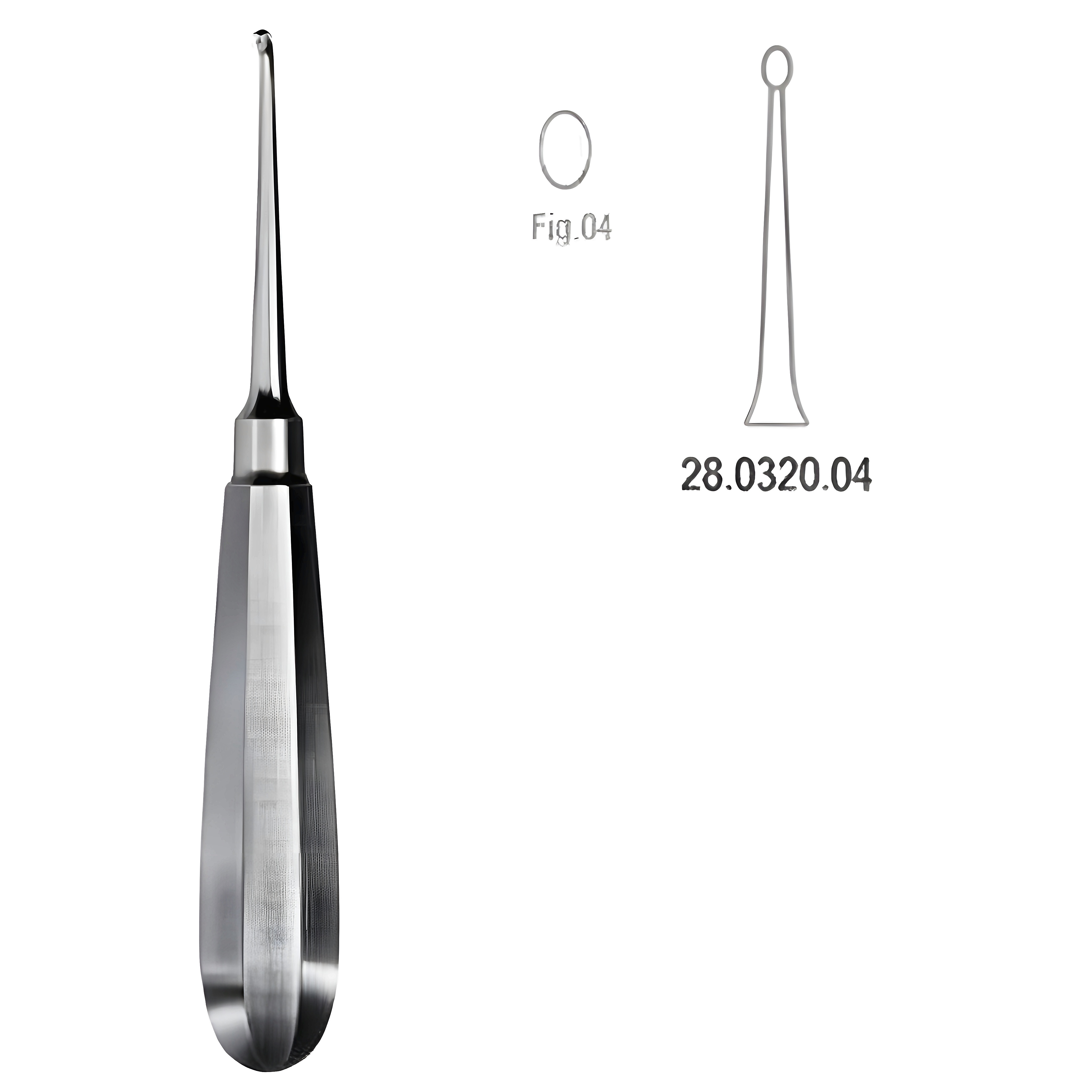 USA Model Bone Curette str 16cm Fig.4