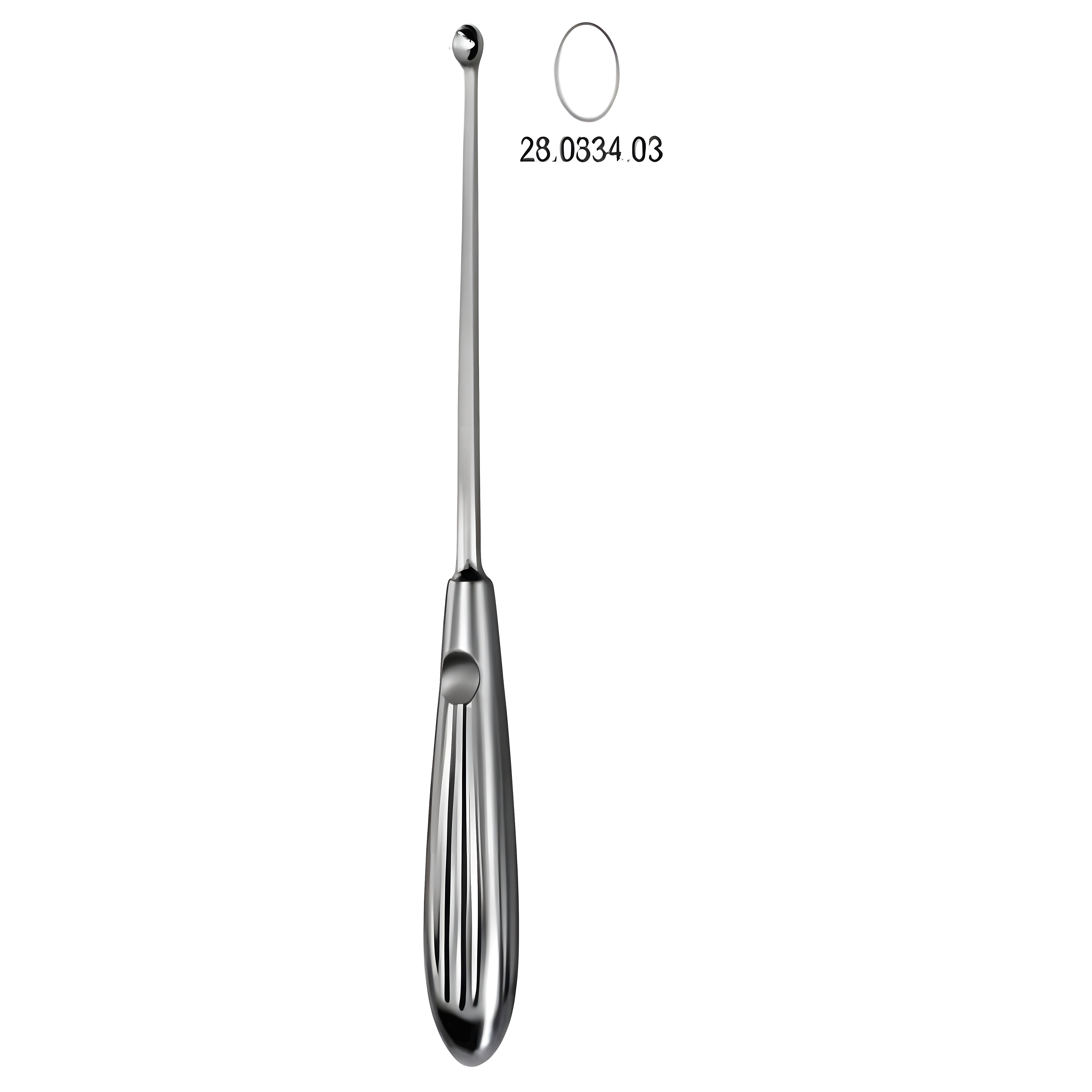 Halle Bone Curette Malleable 21cm Fig.3