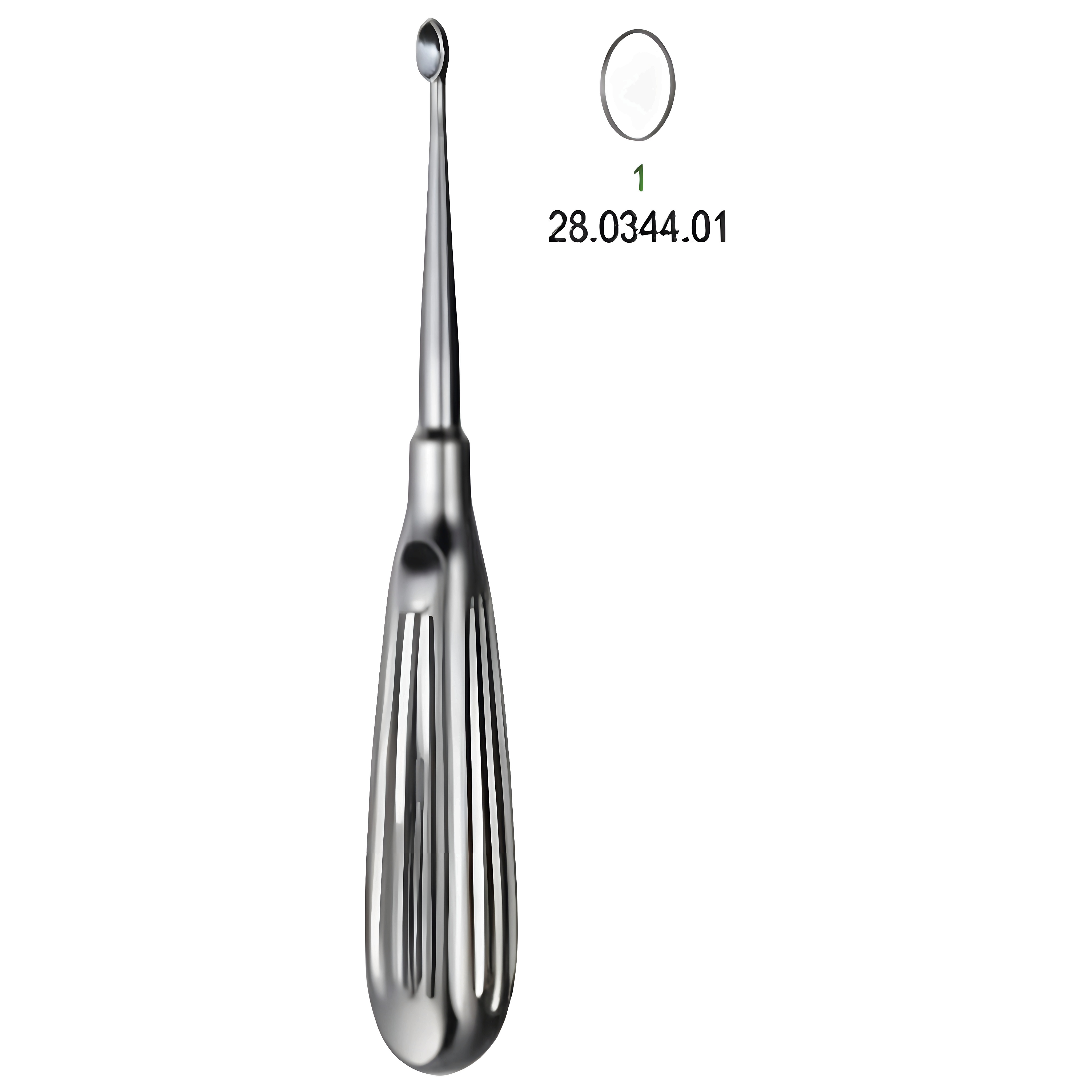 Volkmann Bone Curette 17cm, Fig.1
