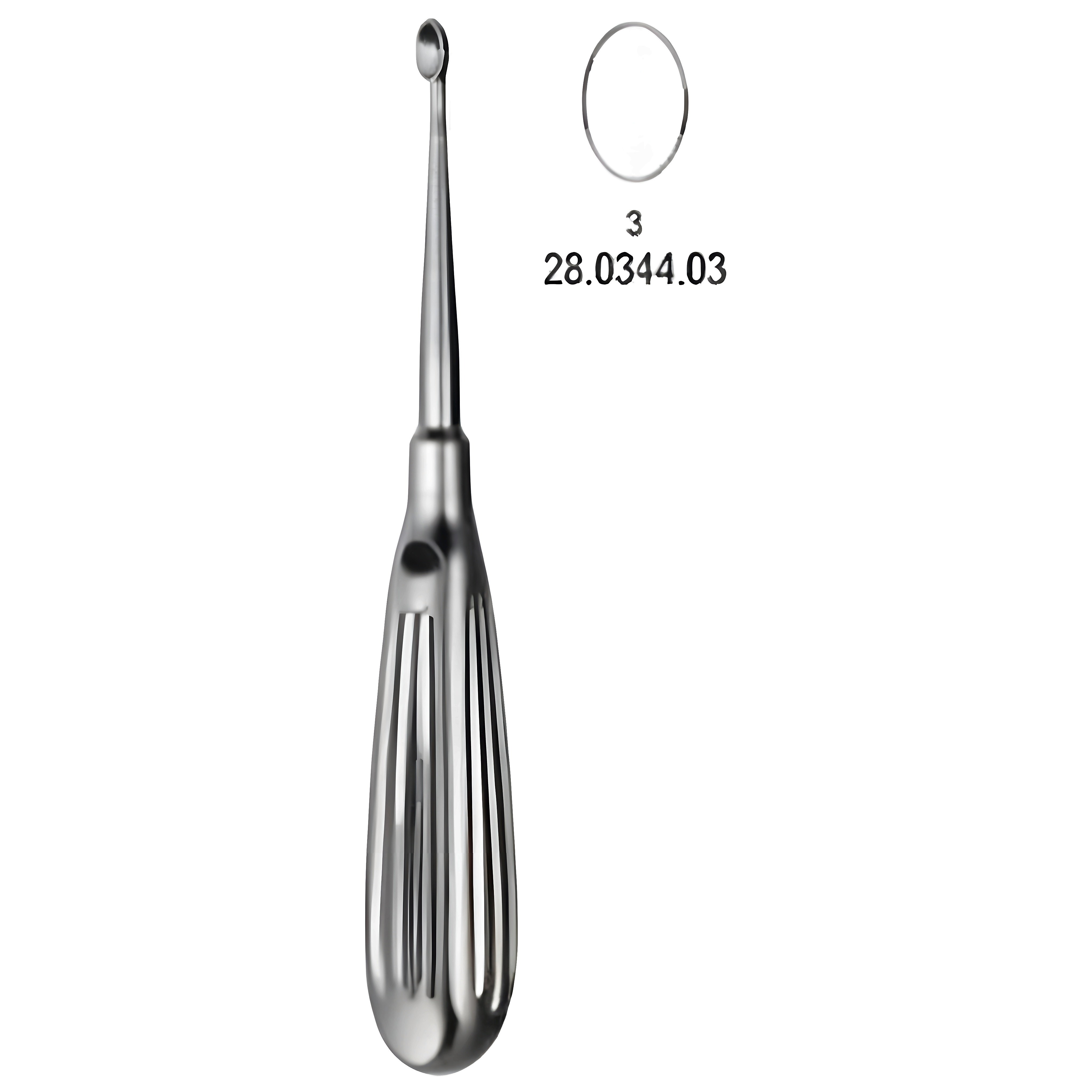Volkmann Bone Curette 17cm, Fig.3