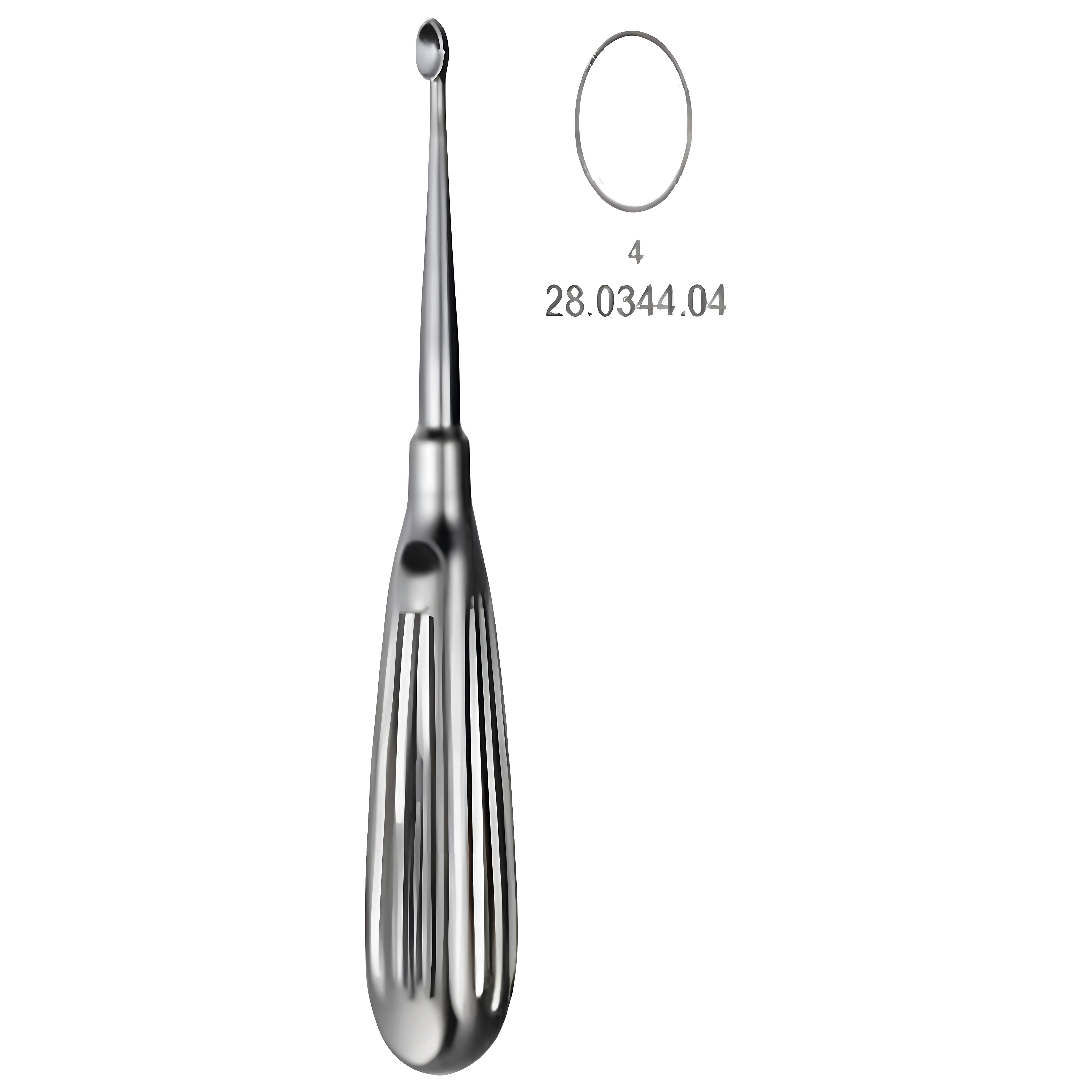 Volkmann Bone Curette 17cm, Fig.4