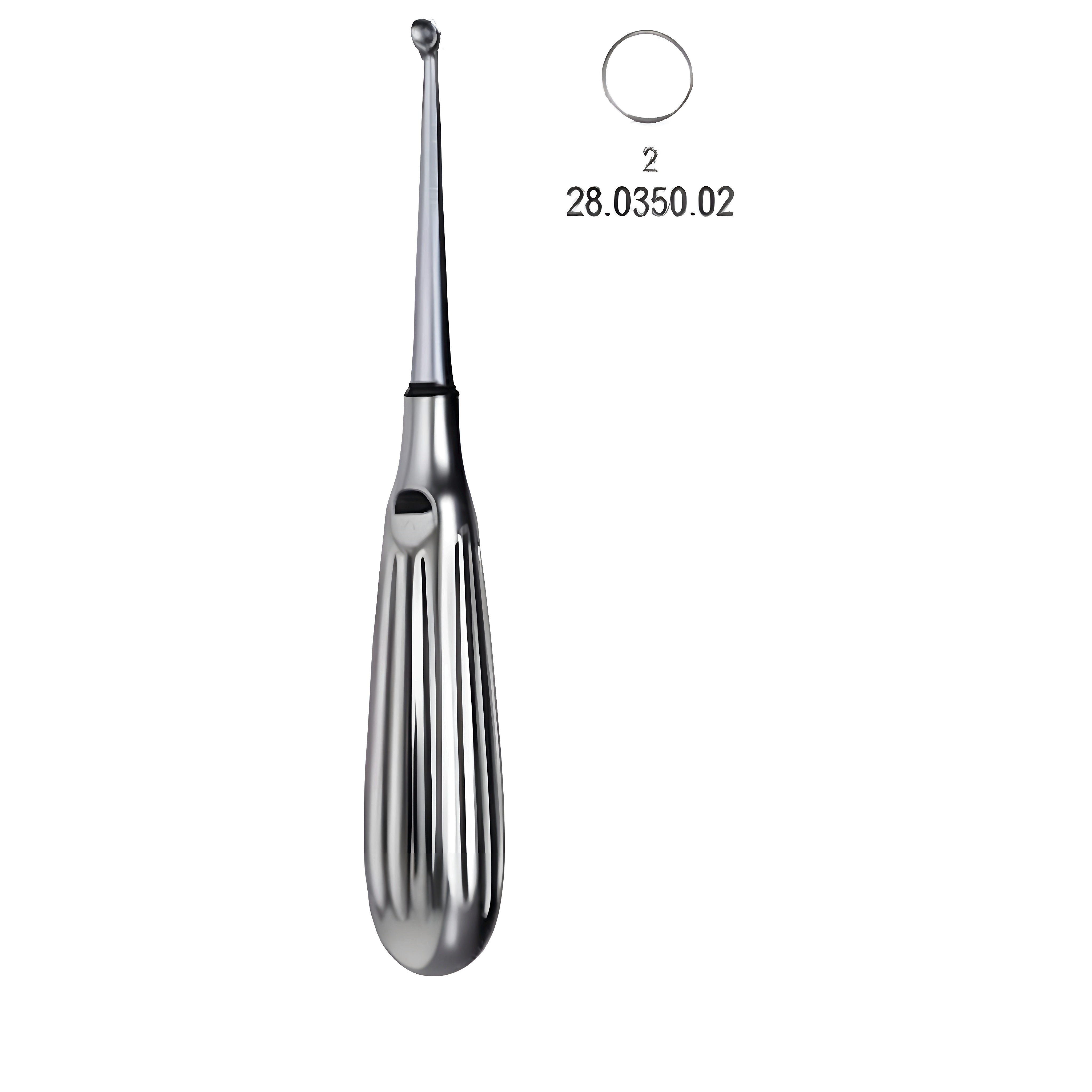 Bruns Bone Curette 17cm, Fig.2