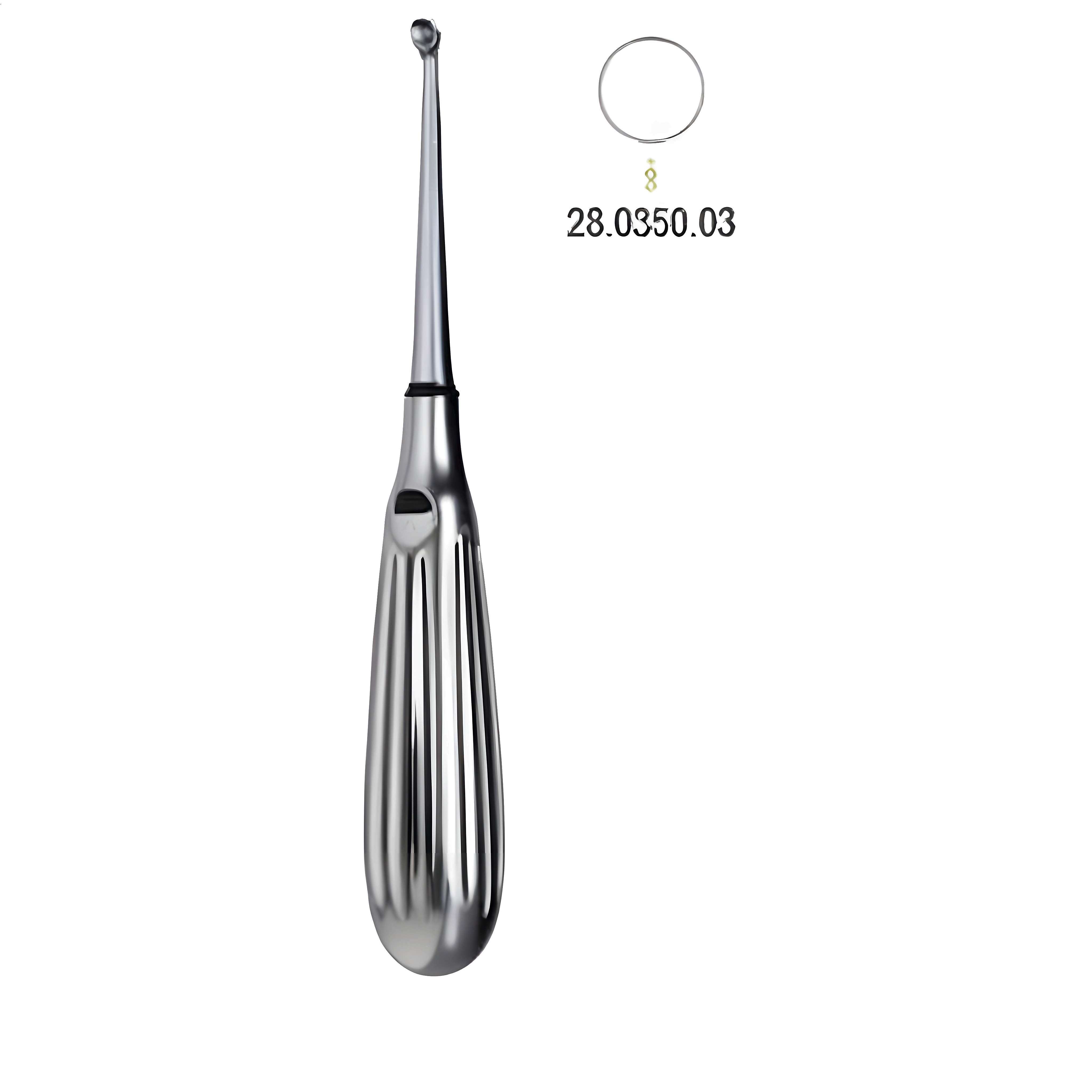 Bruns Bone Curette 17cm, Fig.3