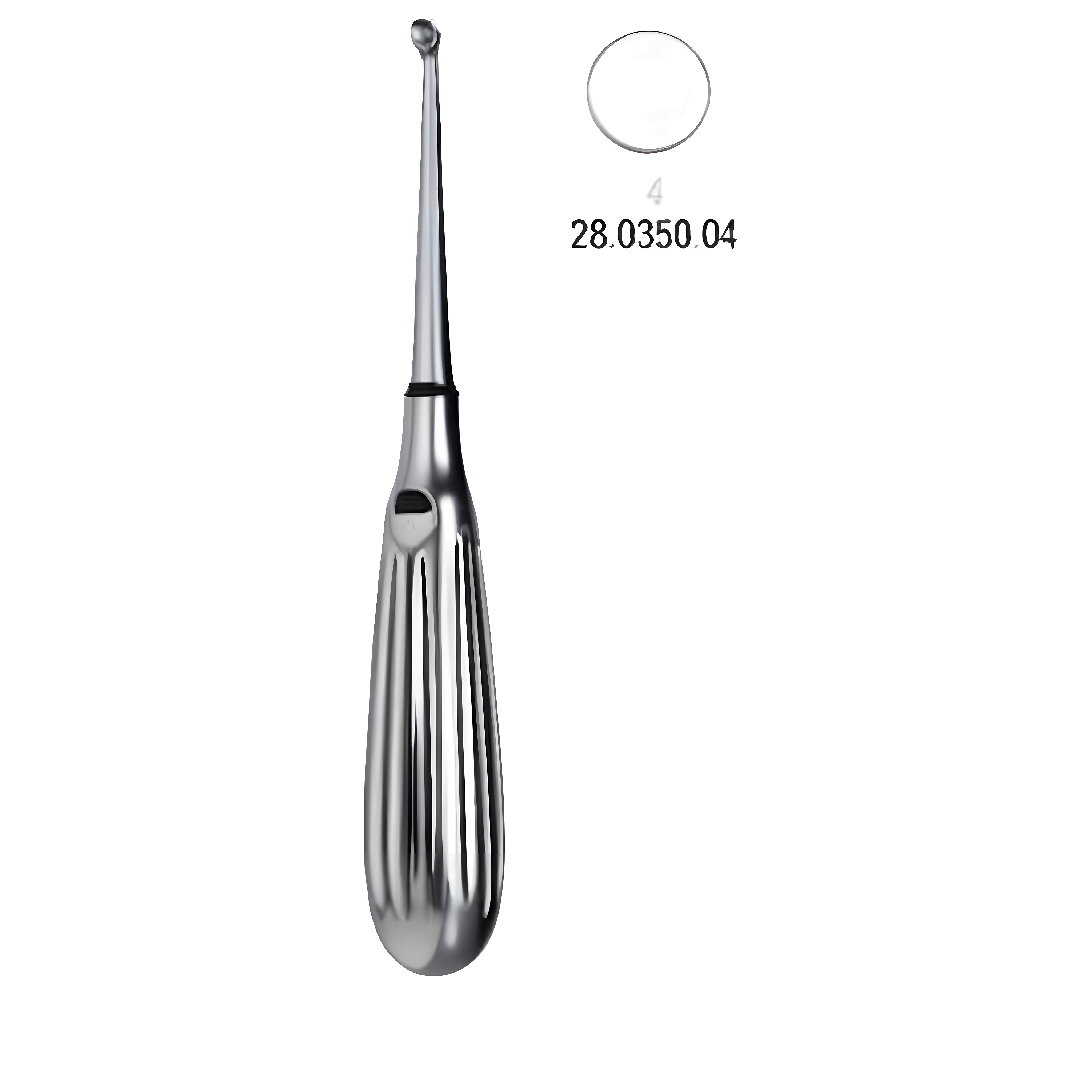 Bruns Bone curette 17cm, Fig.4