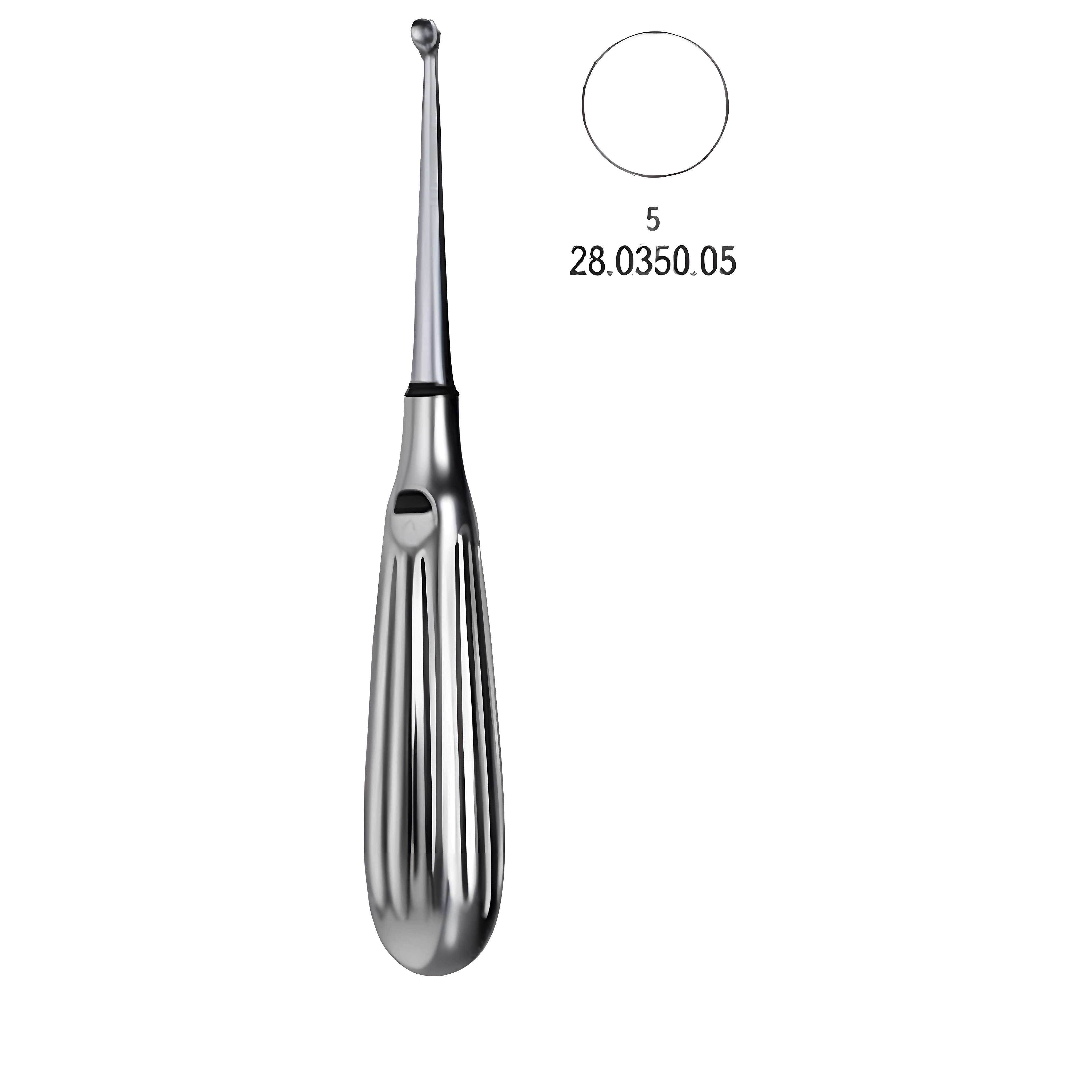 Bruns Bone Curette 17cm, Fig.5