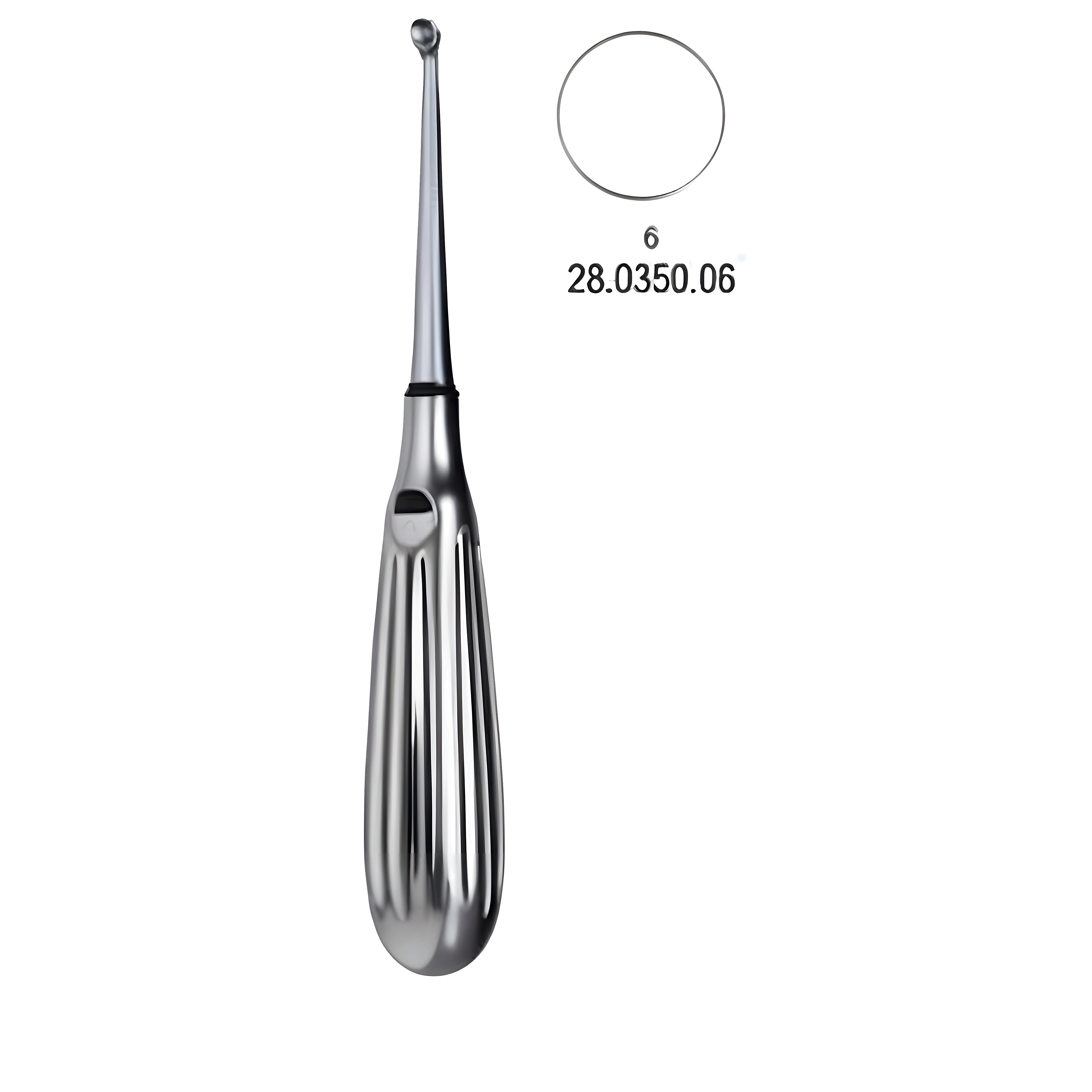 Bruns Bone Curette 17cm, Fig.6