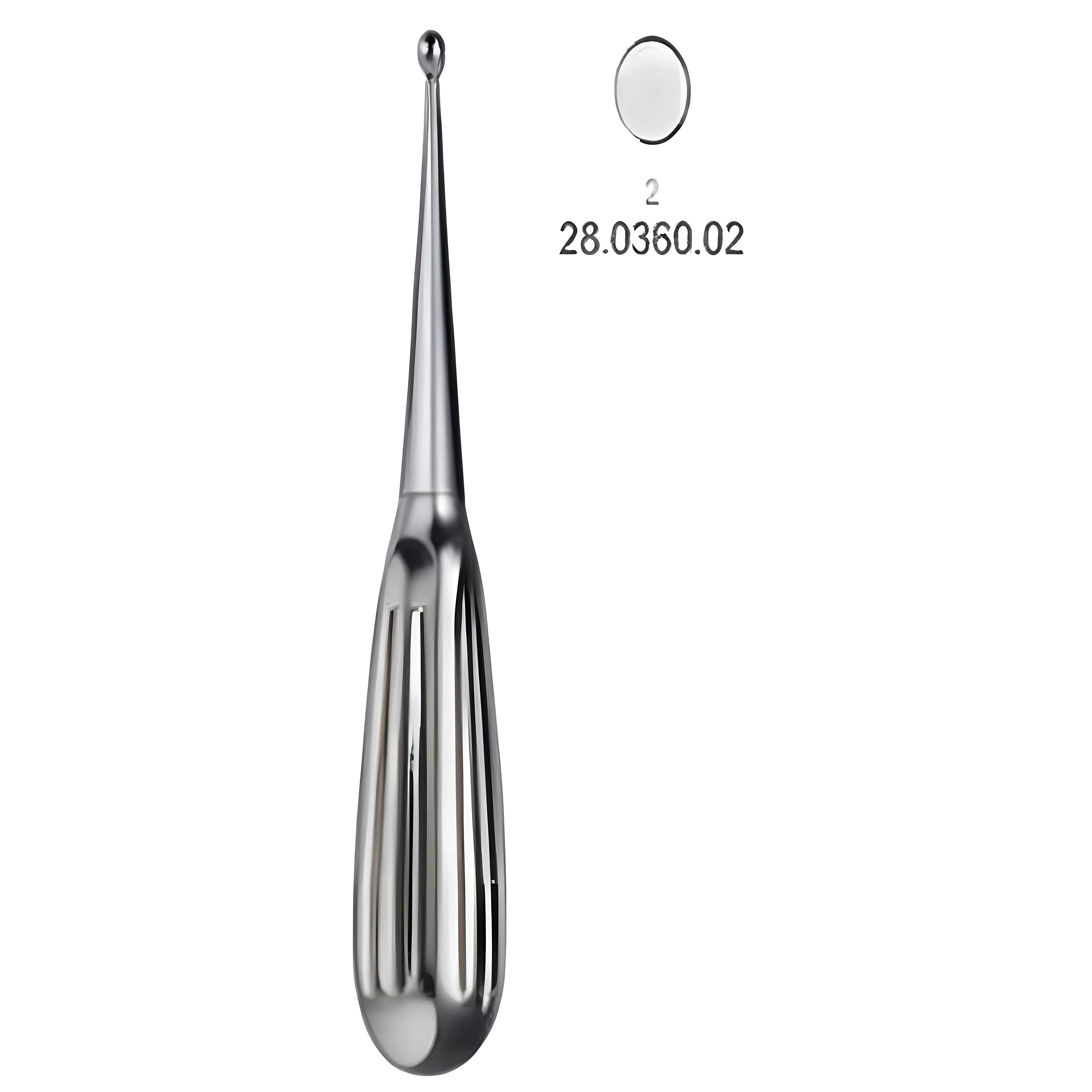 Spratt Bone Curette 16.5cm, Fig.2