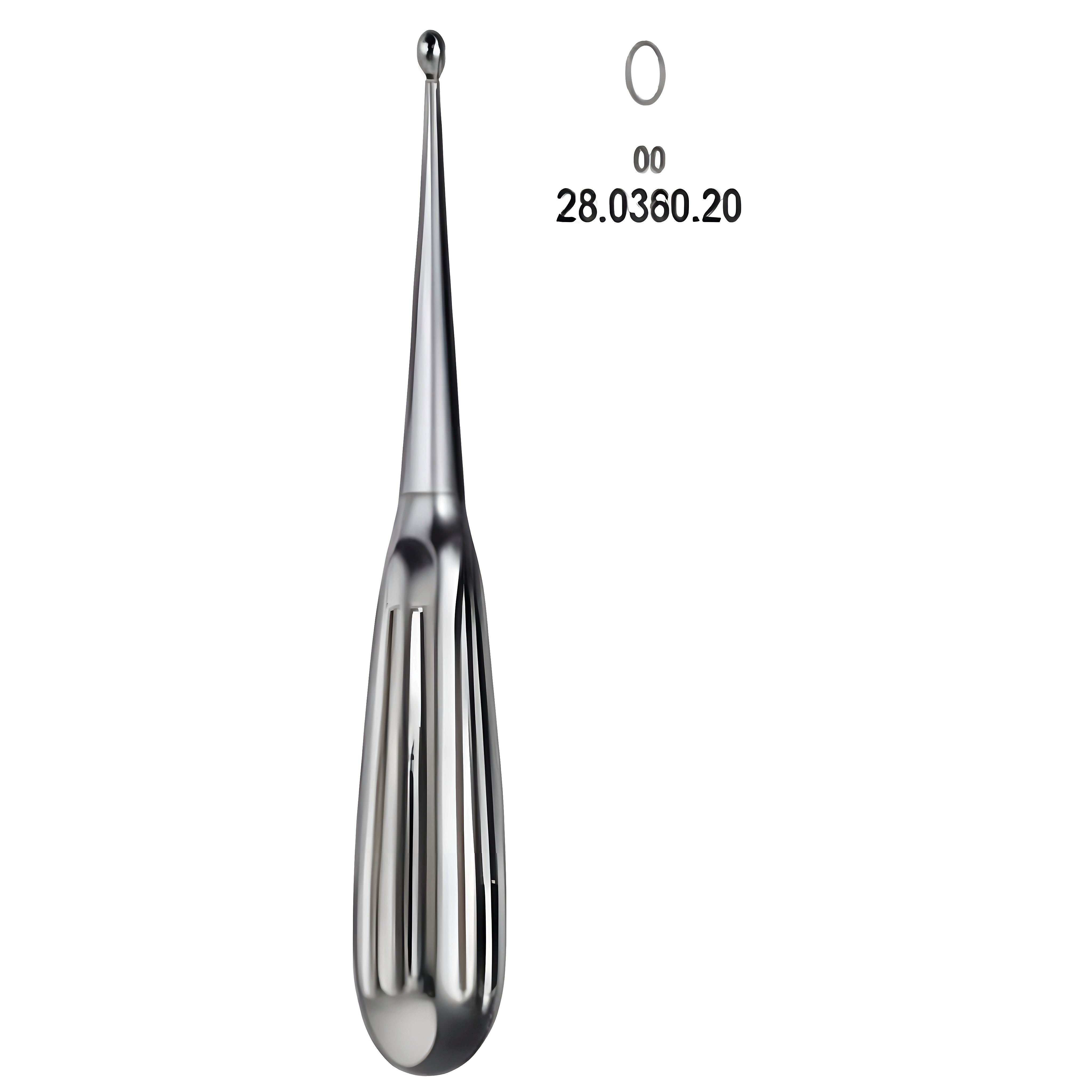 Spratt Bone Curette 16.5cm, Fig.00