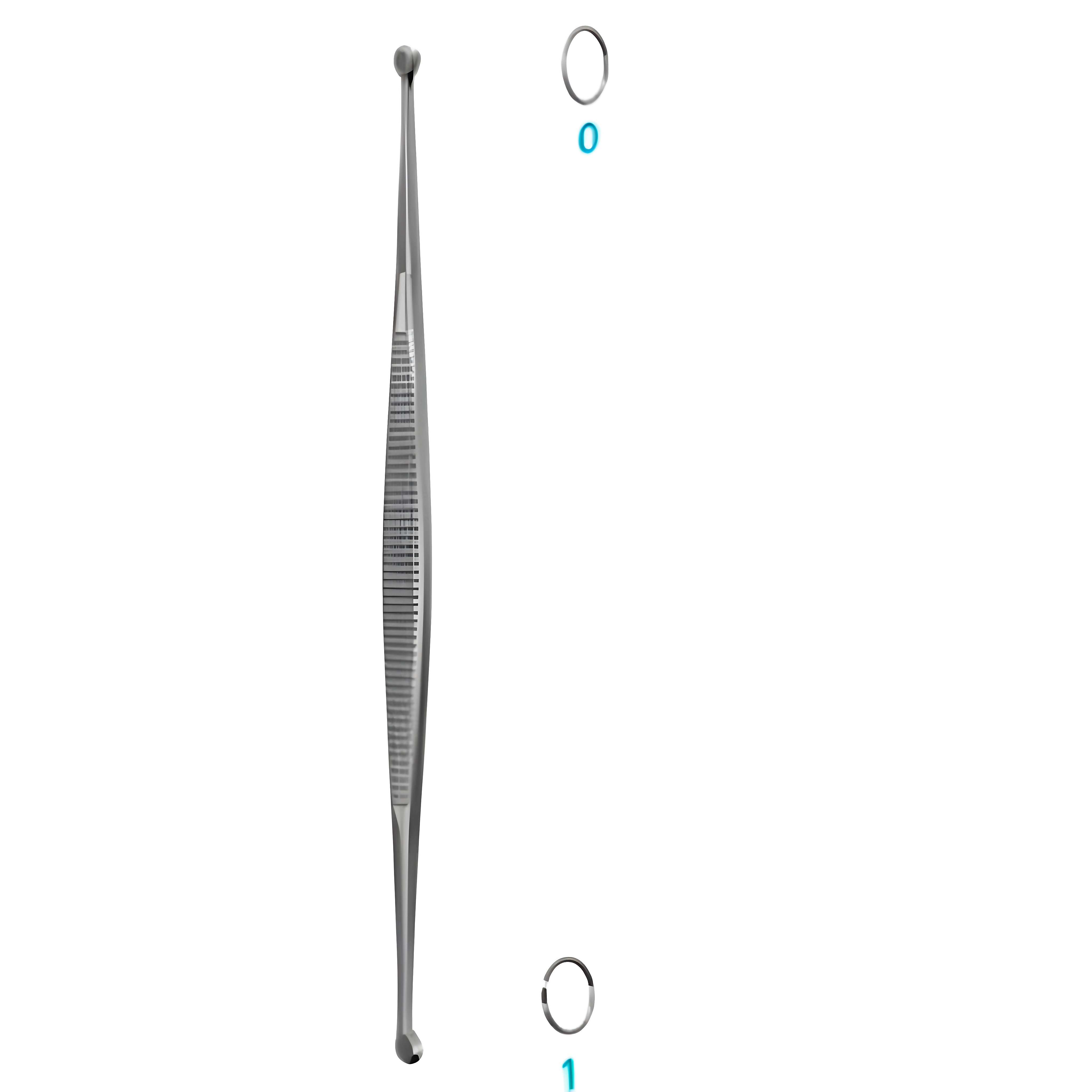 Williger Double Curette 13.5cm Fig.0/1