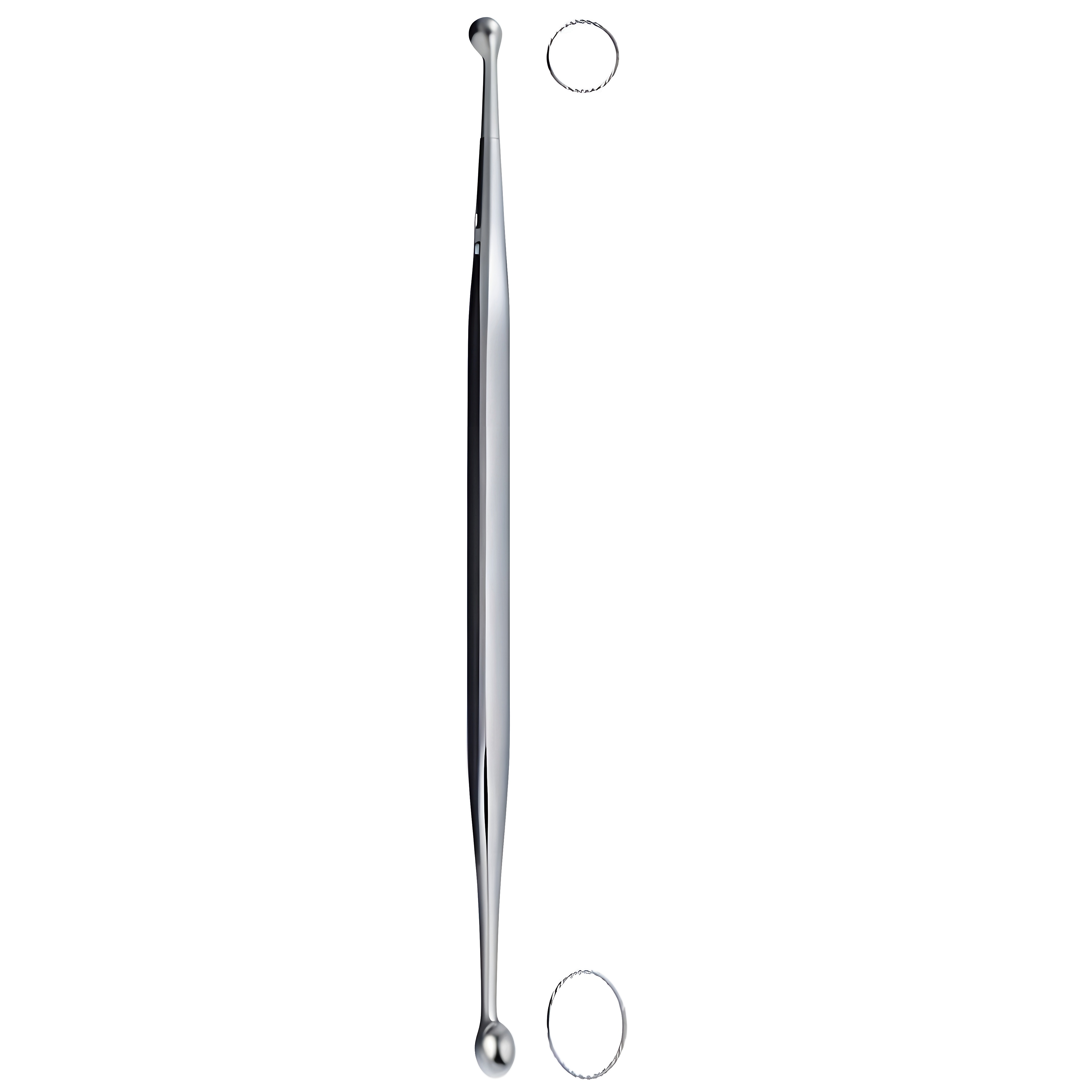 Bone Curette D/E oval/round 21cm