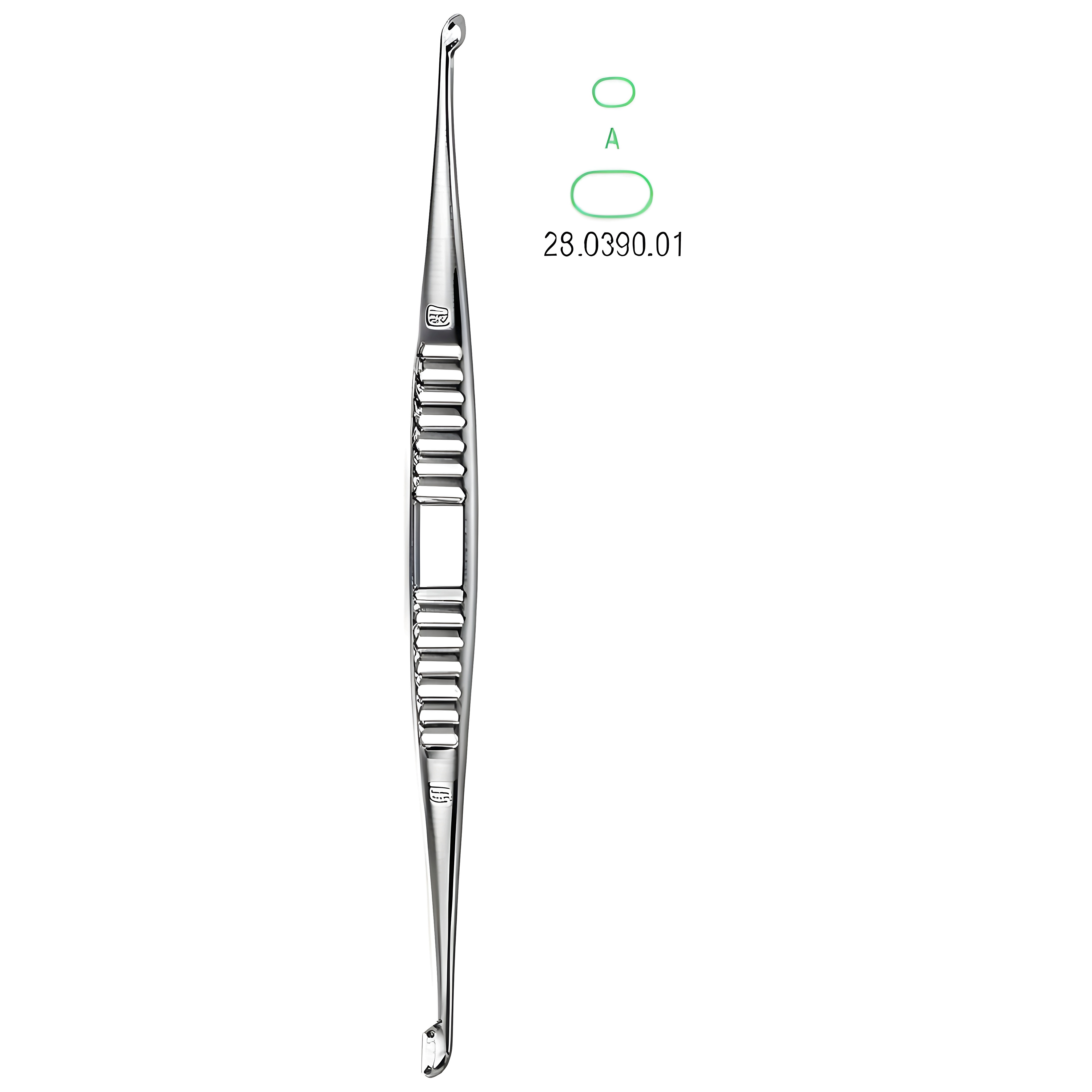 Volkmann Bone Curette D/E Fig.A, 21.5cm