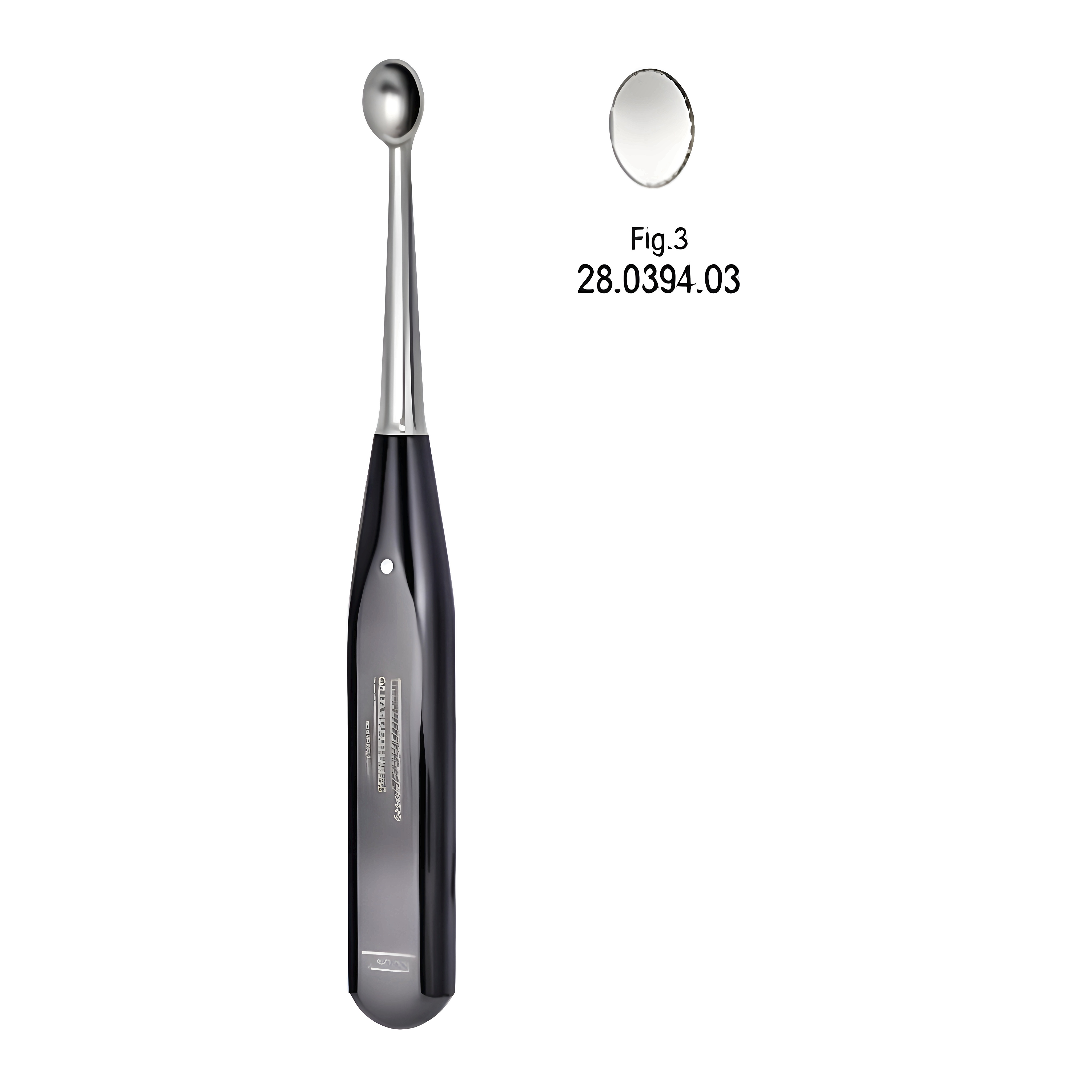 Volkmann Bone Curette Ferrozel 17cm Fig.3