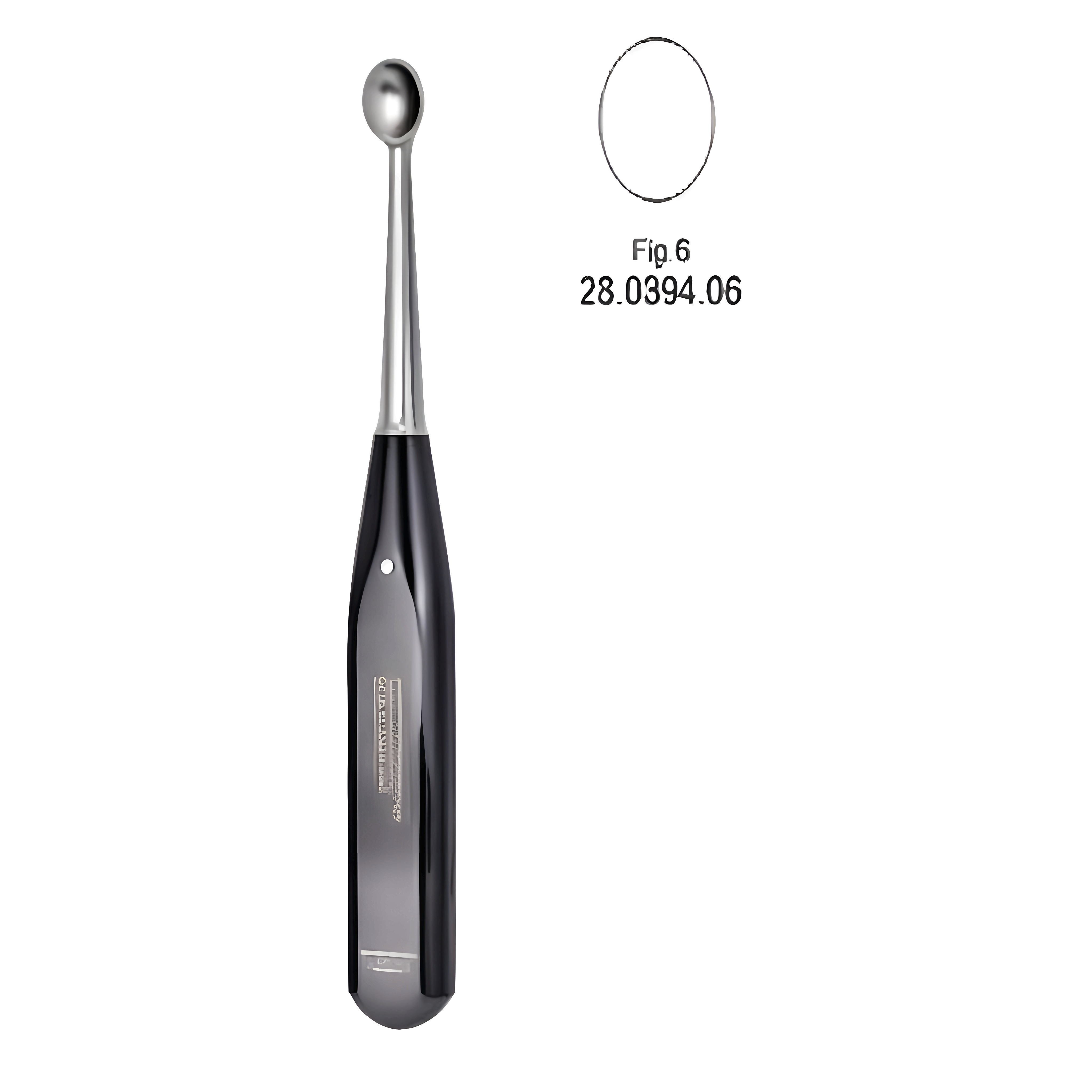 Volkmann Bone Curette Ferrozel 17cm Fig.6